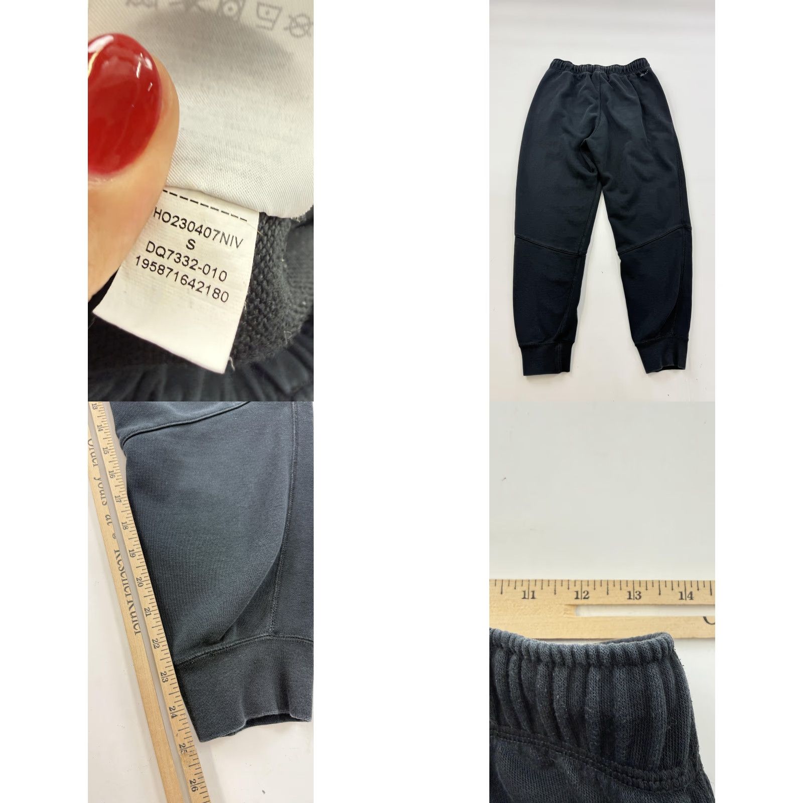 Jordan Brand Jordan Pants Mens Small Black Dri-FIT French Terry Joggers Sweatpants DQ7332-010 Size US 29 - 8 Thumbnail