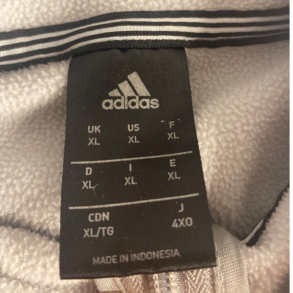 Adidas Adidas Originals 3-Stripes Full Zip Hoodie Gray XL Size US XL / EU 56 / 4 - 4 Thumbnail