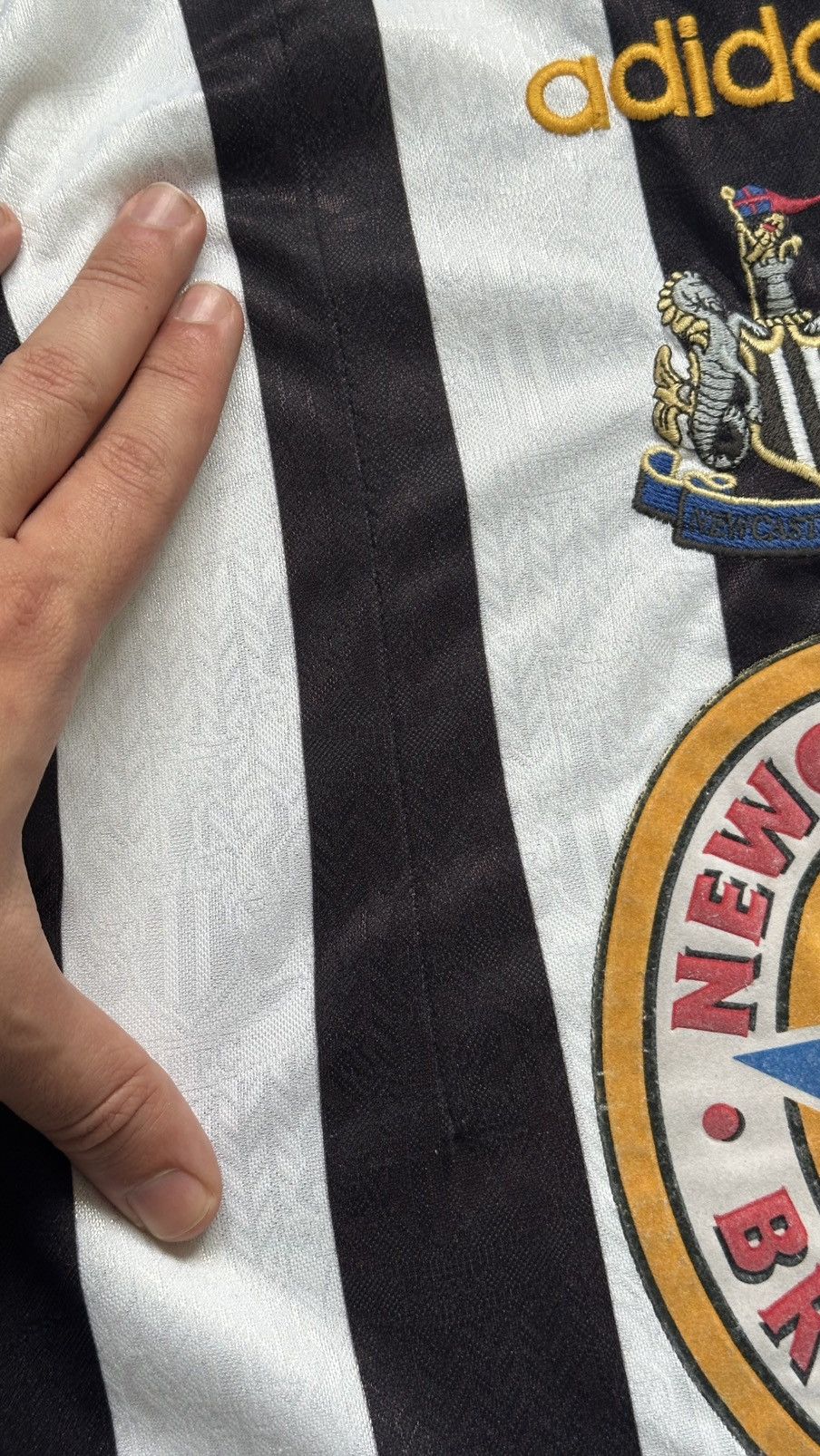 Adidas 1997/99 Adidas Newcastle United Vintage Rare Soccer Jersey Size US S / EU 44-46 / 1 - 9 Thumbnail