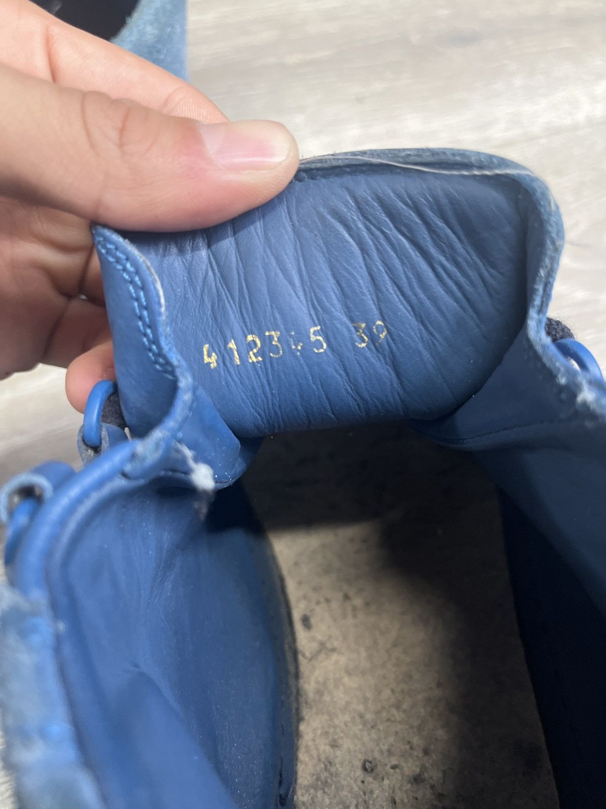 Balenciaga Balenciaga Arena High-Top Trainers Blue Leather Size US 6 / EU 39 - 5 Thumbnail