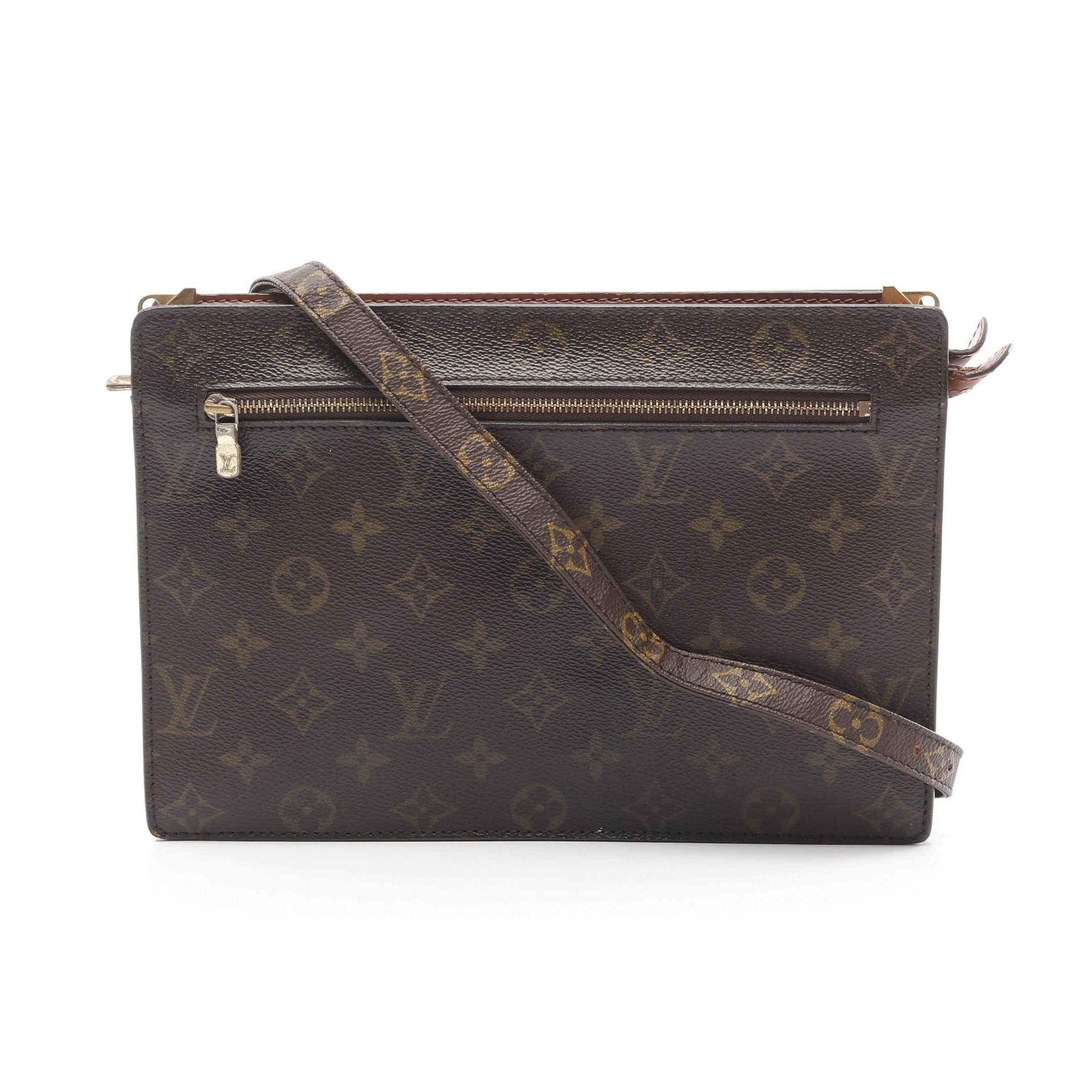 Louis Vuitton Louis Vuitton Enghien Monogram Shoulder Bag Leather Brown Size ONE SIZE - 1 Thumbnail
