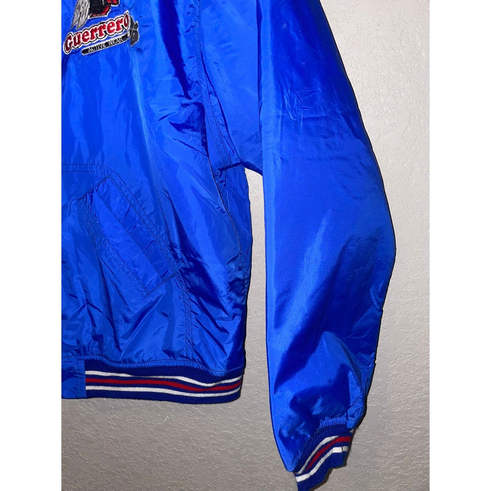 Vintage Vintage Guerrero Bomber Jacket Native American Blue 80s XL Size US XL / EU 56 / 4 - 4 Thumbnail