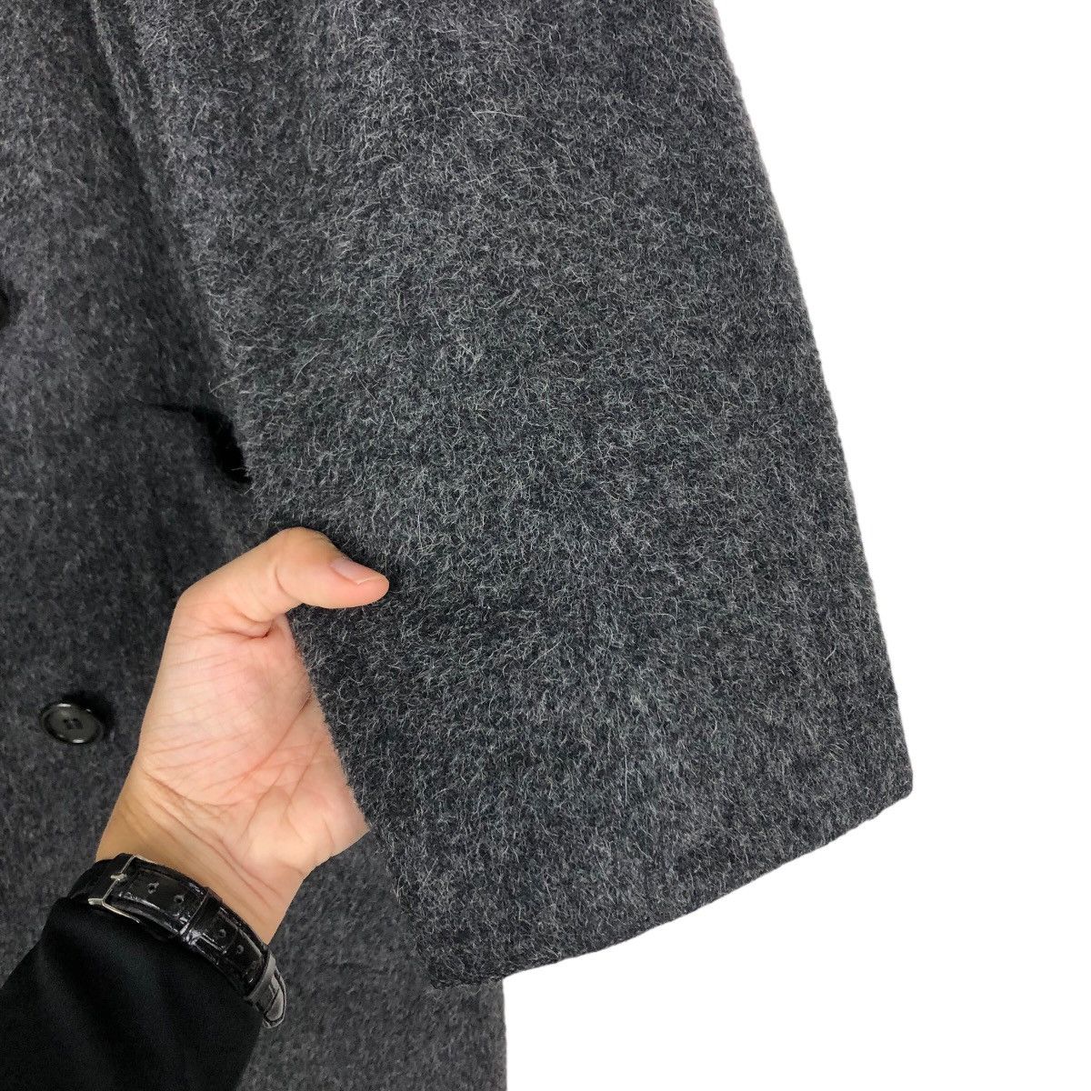 Calvin Klein 🔥Rich Grey Long Jacket Wool Herringbone Calvin Klein Size US M / EU 48-50 / 2 - 15 Thumbnail