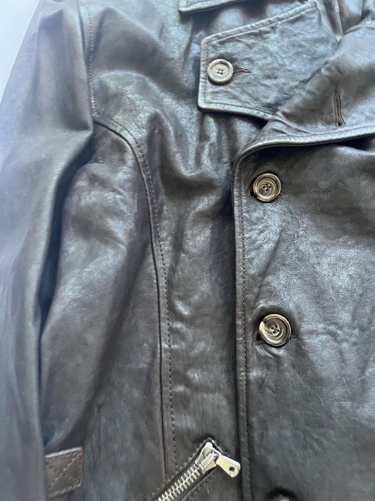 Dolce & Gabbana Dolce & Gabbana Brown Leather Mens Jacket Size US L / EU 52-54 / 3 - 7 Thumbnail