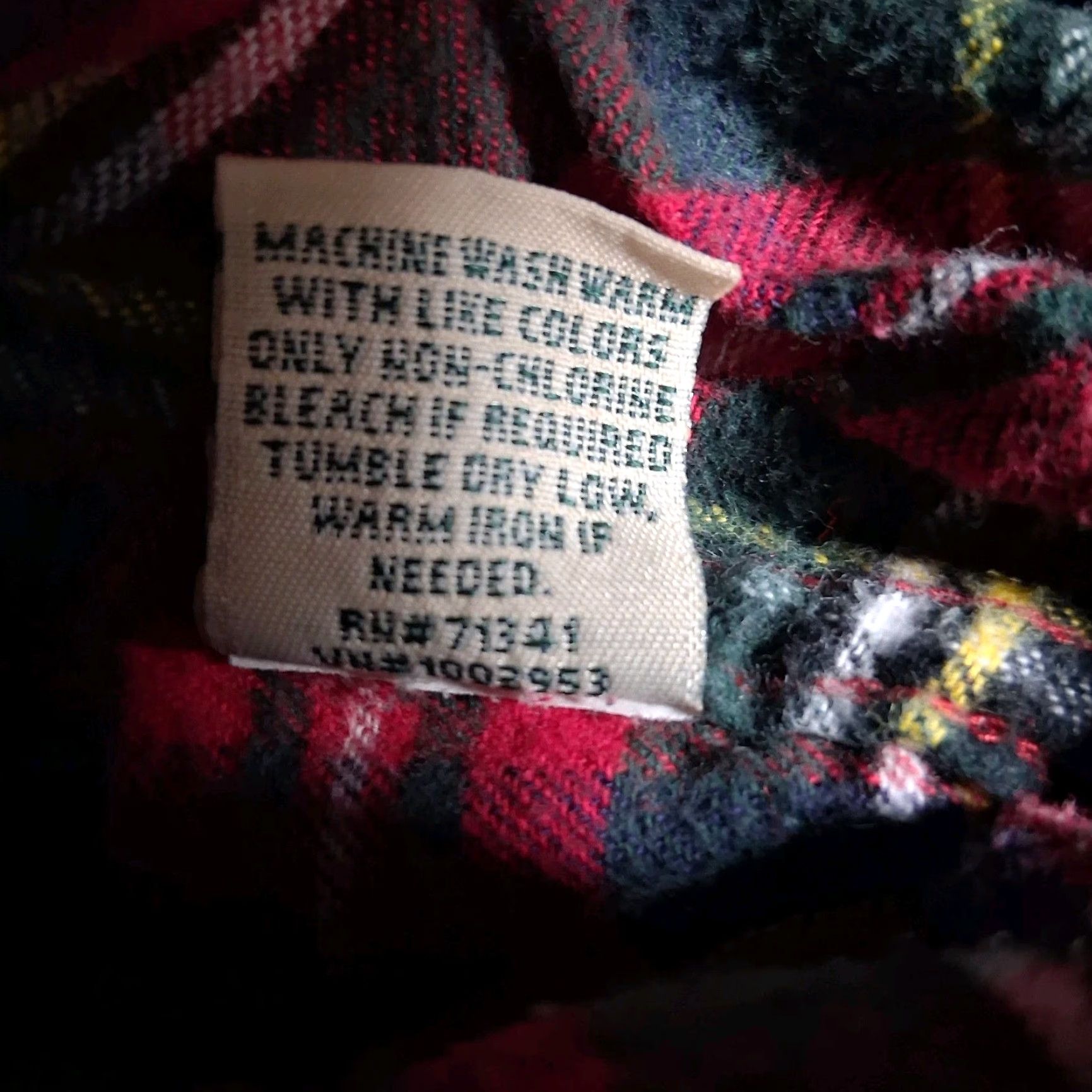 Vintage LL Bean Flannel Shirt Women Plus Size 1X Red Scotch Plaid Royal Stewart Tartan Size XL / US 12-14 / IT 48-50 - 5 Thumbnail