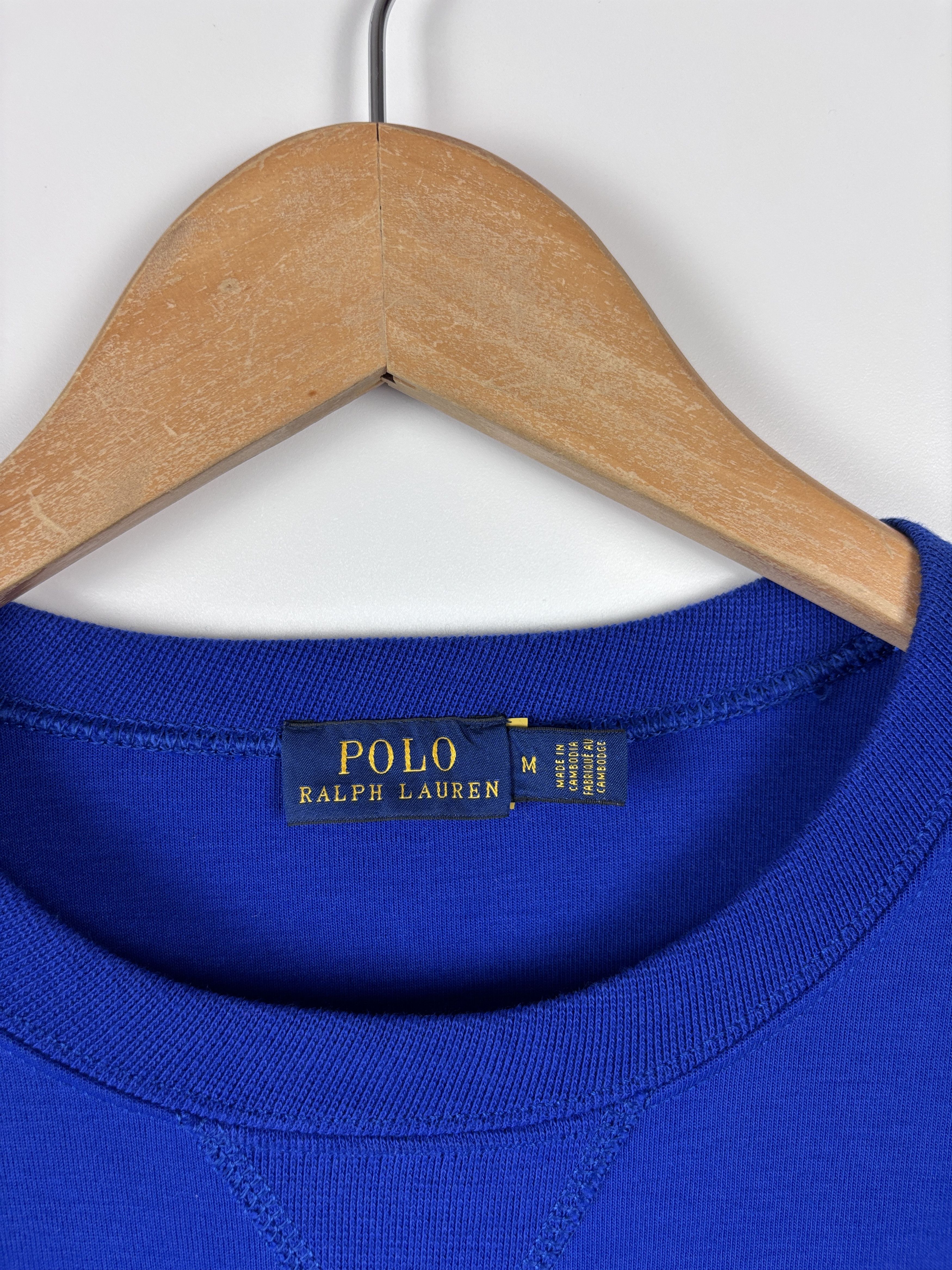 Polo Ralph Lauren Polo Ralph Lauren Big Logo Blue Sweatshirt Pullover Size M Size M / US 6-8 / IT 42-44 - 5 Thumbnail