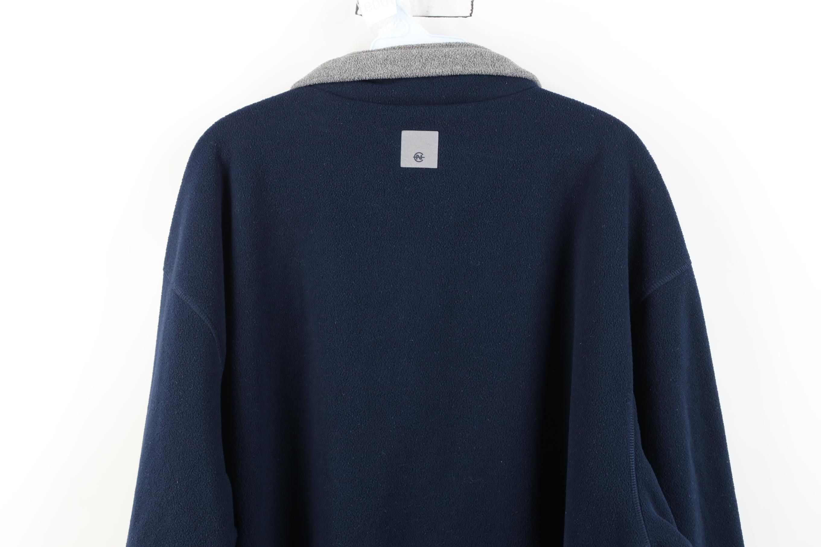Nautica Vintage 90s Y2K Nautica 1/4 Zip Pullover Fleece Sweater Blue Size US XXL / EU 58 / 5 - 12 Thumbnail