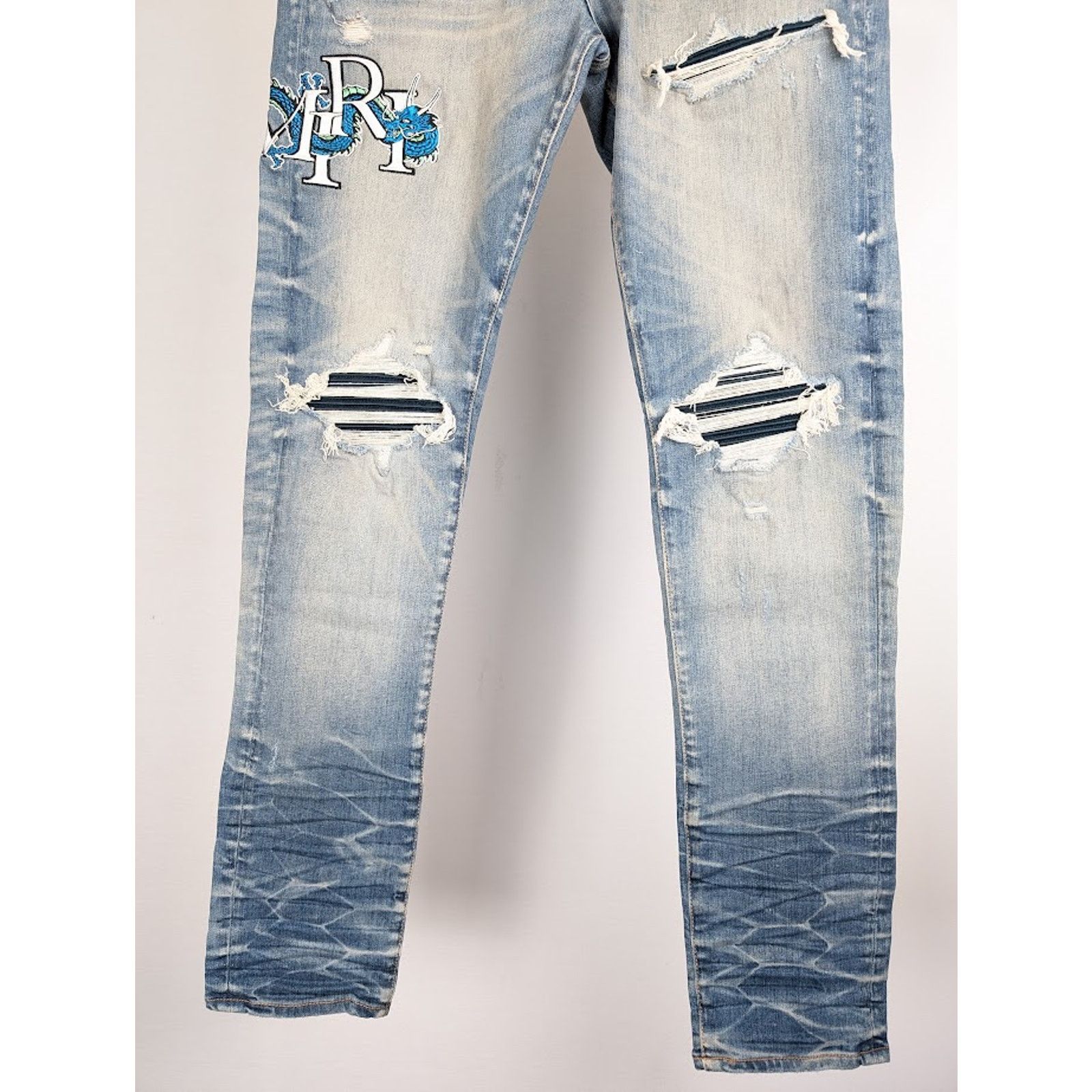 Amiri o1rshd1 Dragon MX1 Jeans in Vintage Indigo Size US 34 / EU 50 - 4 Thumbnail
