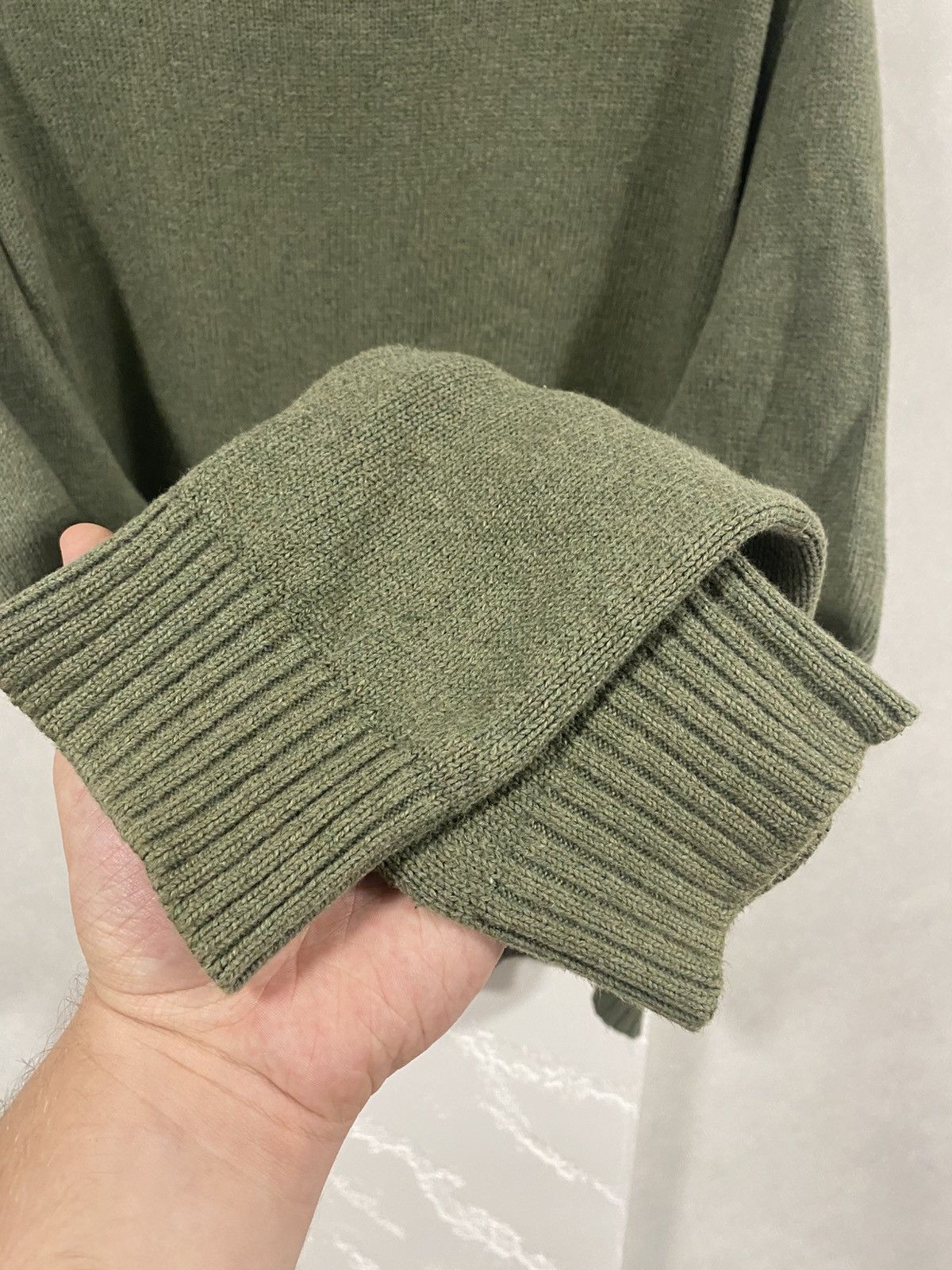 Polo Ralph Lauren Polo Ralph Lauren Green Knitted 1/4 zip Sweater Size: L Size US L / EU 52-54 / 3 - 9 Thumbnail