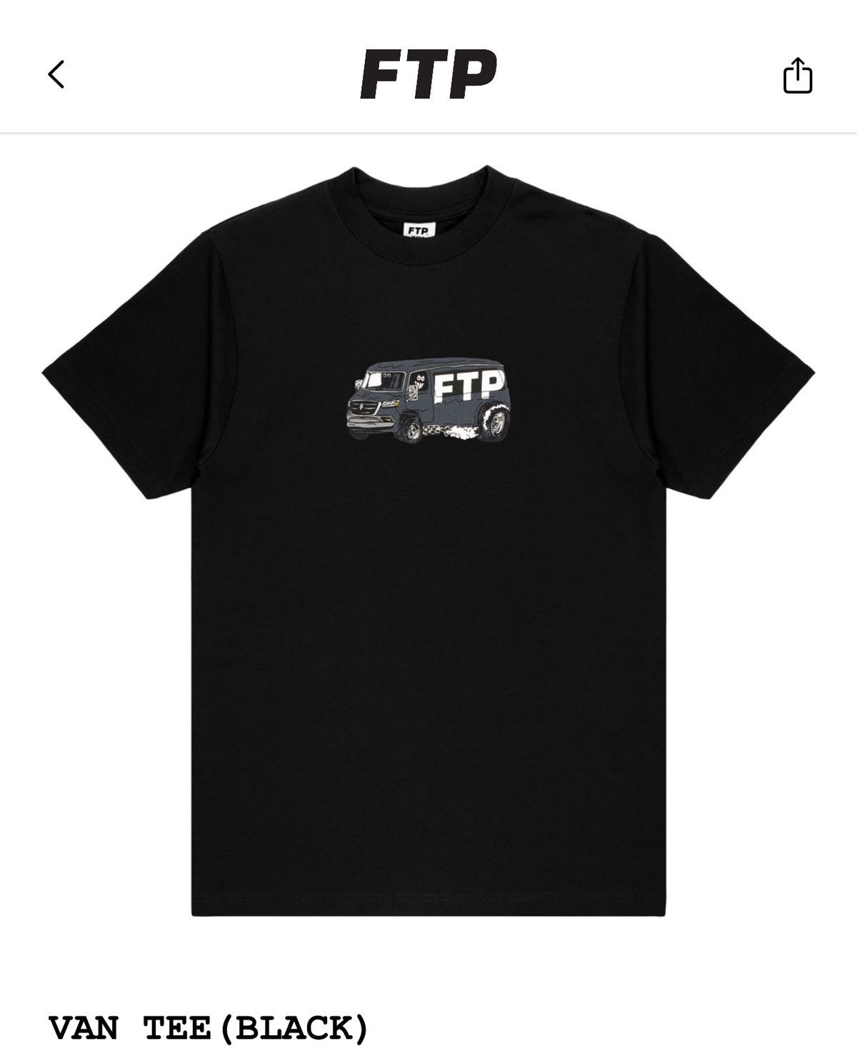 Fuck The Population FTP VAN TEE (Black) (Medium) Size US M / EU 48-50 / 2 - 1 Thumbnail
