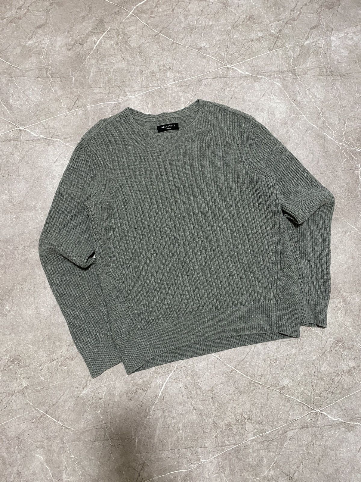 Allsaints Rare Allsaints Mens Distressed Knit Nylon/Wool Sweatshirt Size US M / EU 48-50 / 2 - 1 Thumbnail