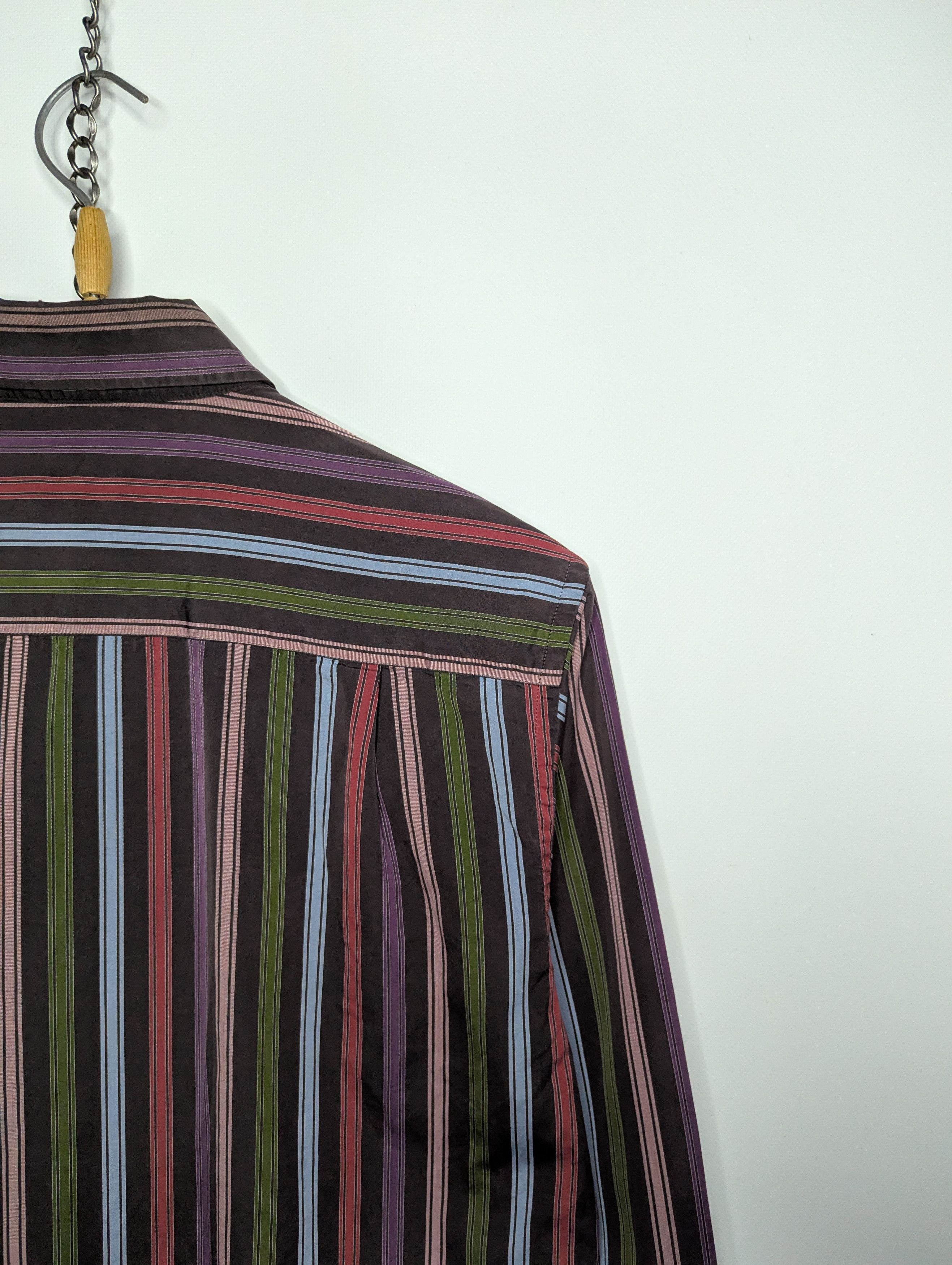 Paul & Shark × Vintage Paul & Shark Silver Collection Vintage Striped Shirt Size 40 Size US M / EU 48-50 / 2 - 9 Thumbnail