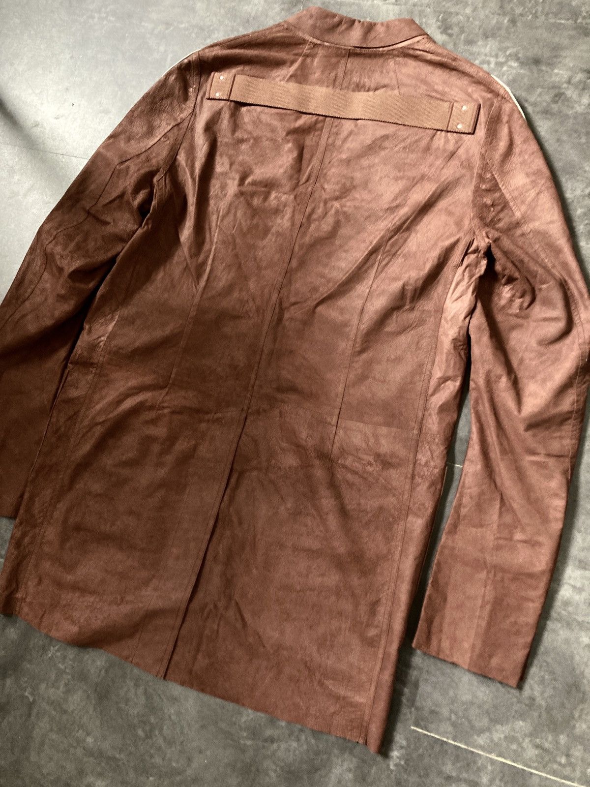 Rick Owens SS 21 "PHLEGETHON" Runway Blistered Lamb Leather Lido Jacket Size US M / EU 48-50 / 2 - 14 Thumbnail