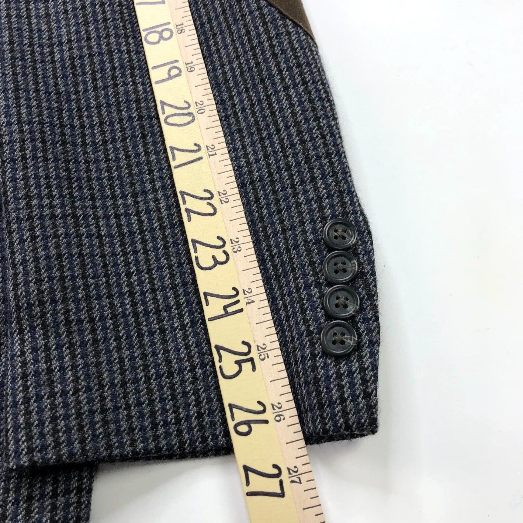 Chaps Chaps 46L Houndstooth 100% Wool Two Button Suit Sport Coat Jacket Shirt not included Size 46R - 7 Thumbnail