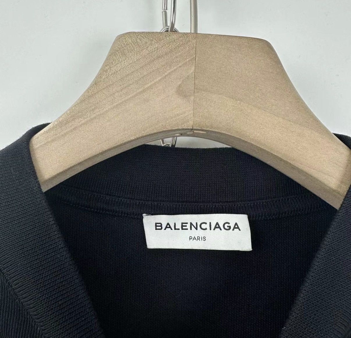 Balenciaga Balenciaga/Black High-Low Irregular Short Sleeve K12 Size US M / EU 48-50 / 2 - 4 Thumbnail