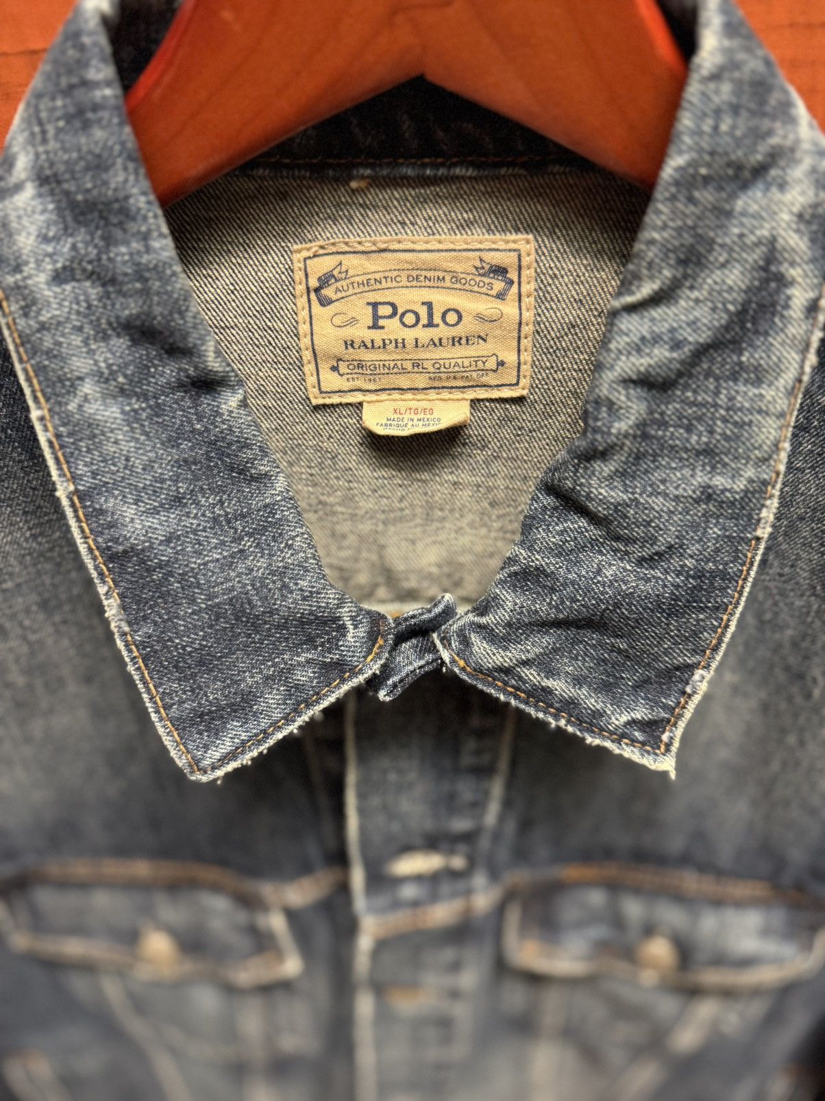 Polo Ralph Lauren Heavyweight Polo Ralph Lauren Jean Jacket Size US XL / EU 56 / 4 - 4 Thumbnail