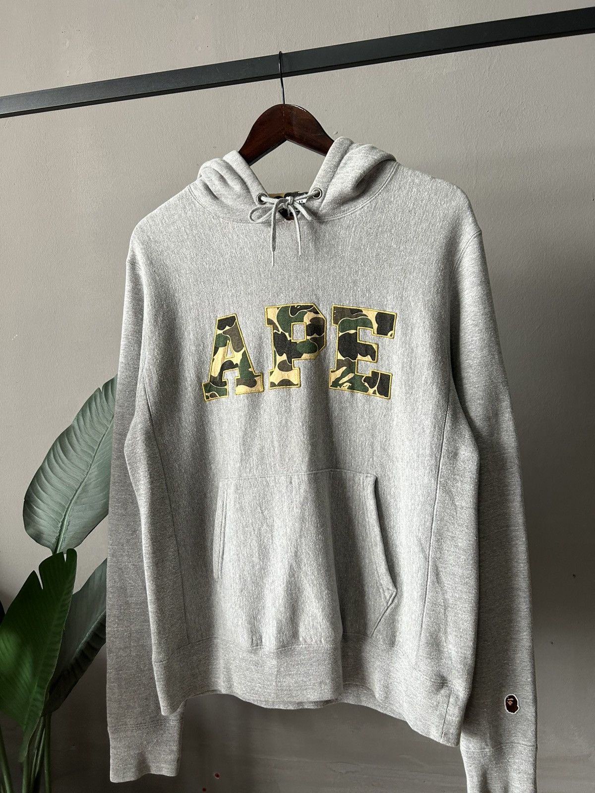 Bape * APE * Bape Big Logo Camo Pullover Hoodie Size US M / EU 48-50 / 2 - 2 Thumbnail