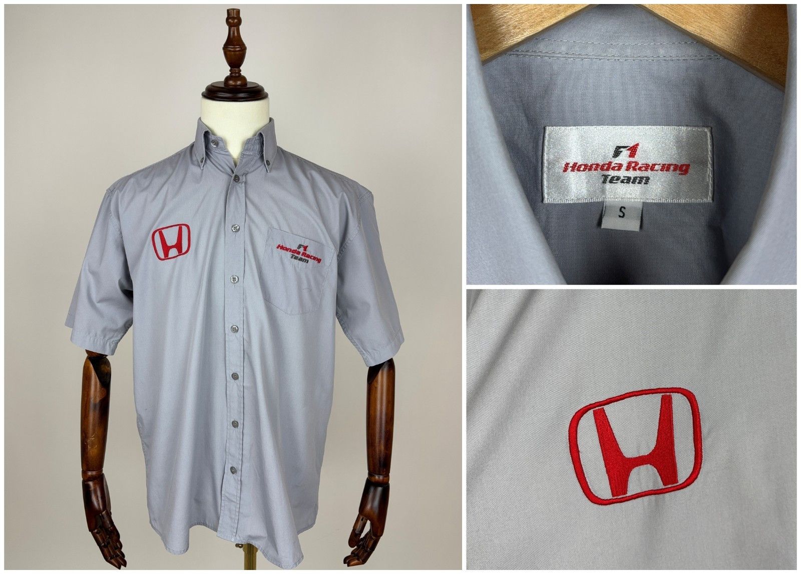 Honda Vintage Honda Racing Team F1 Short Sleeve Shirt Relaxed Fit Size US S / EU 44-46 / 1 - 1 Thumbnail
