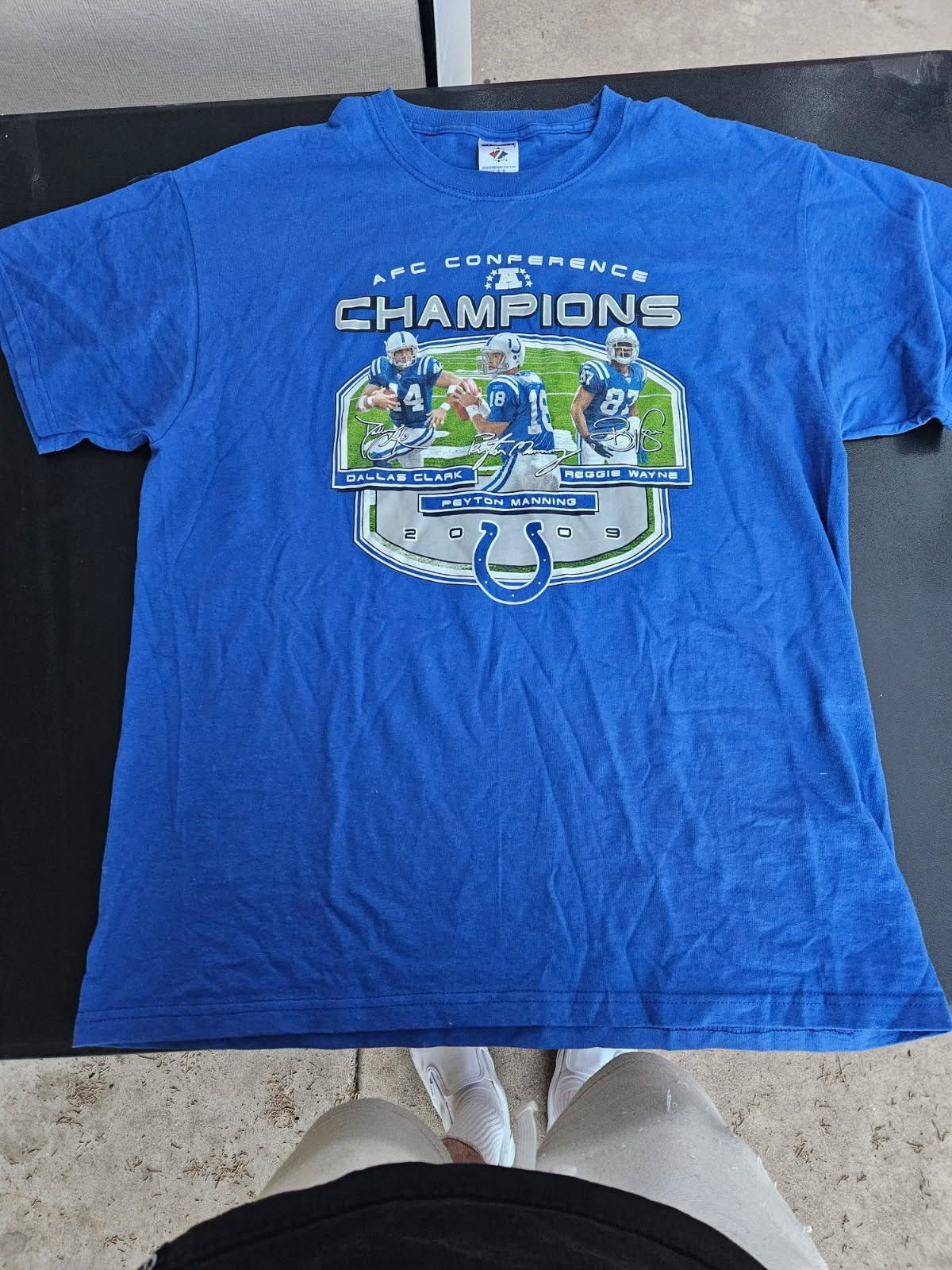 Jerzees Indianapolis Colts 2009 AFC Conference Champs Jerzees Tee Size US L / EU 52-54 / 3 - 1 Thumbnail