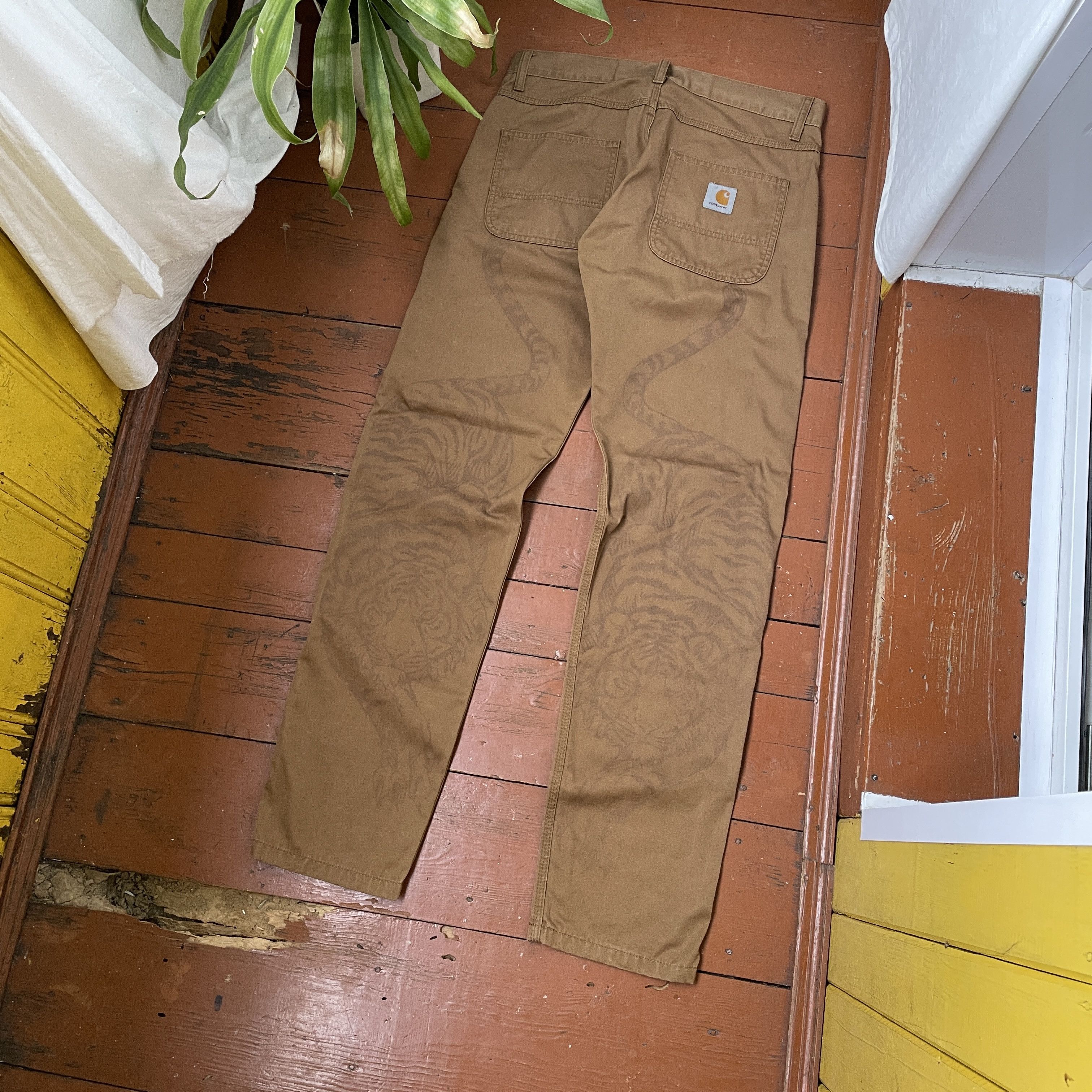 Carhartt Carhartt Custom Pants Tiger Animal y2k opium faded Size US 32 / EU 48 - 4 Thumbnail