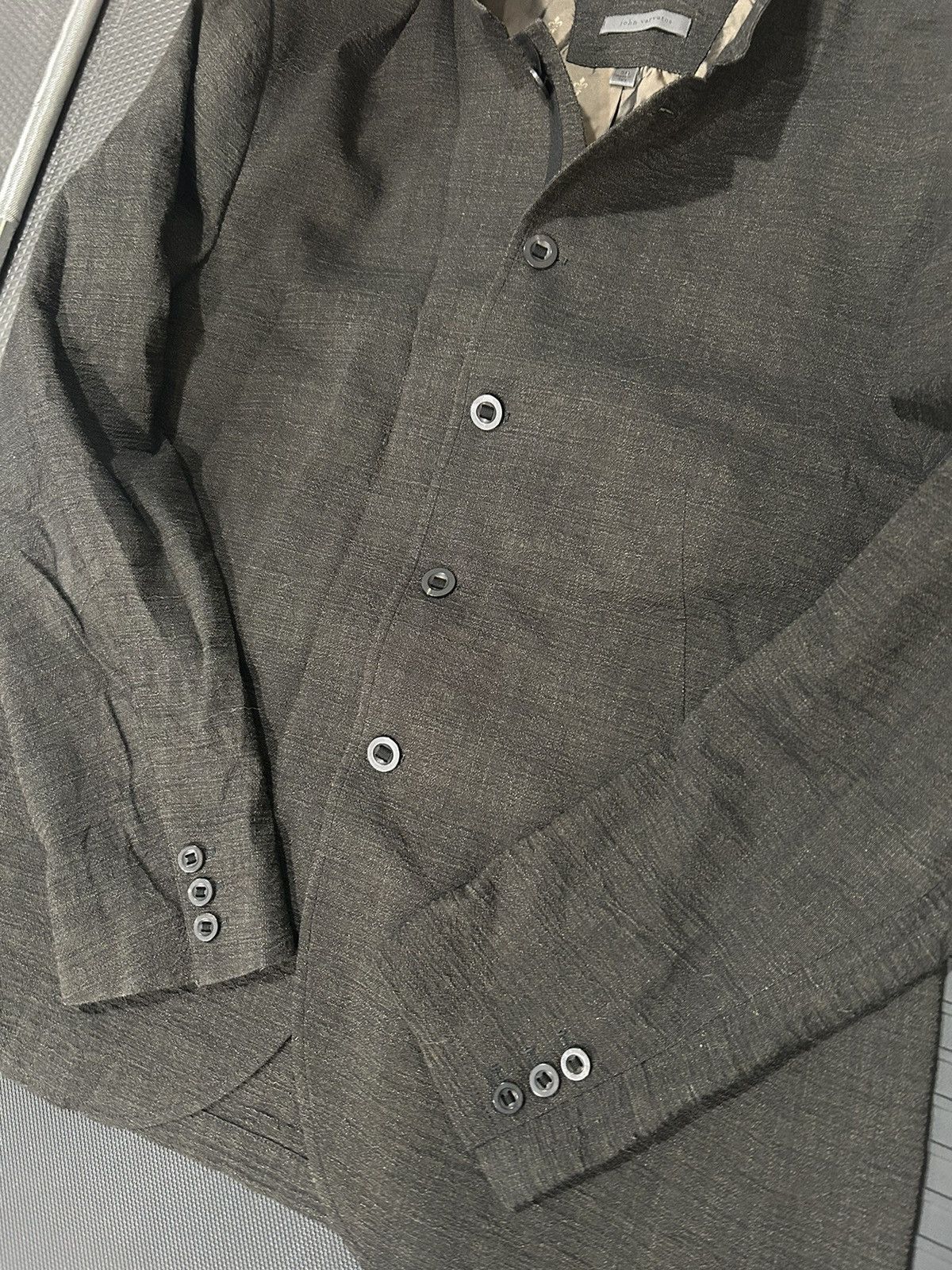 John Varvatos John Varvatos f22 Italy linen blend blazer avante garde ERD Size 54R - 3 Thumbnail