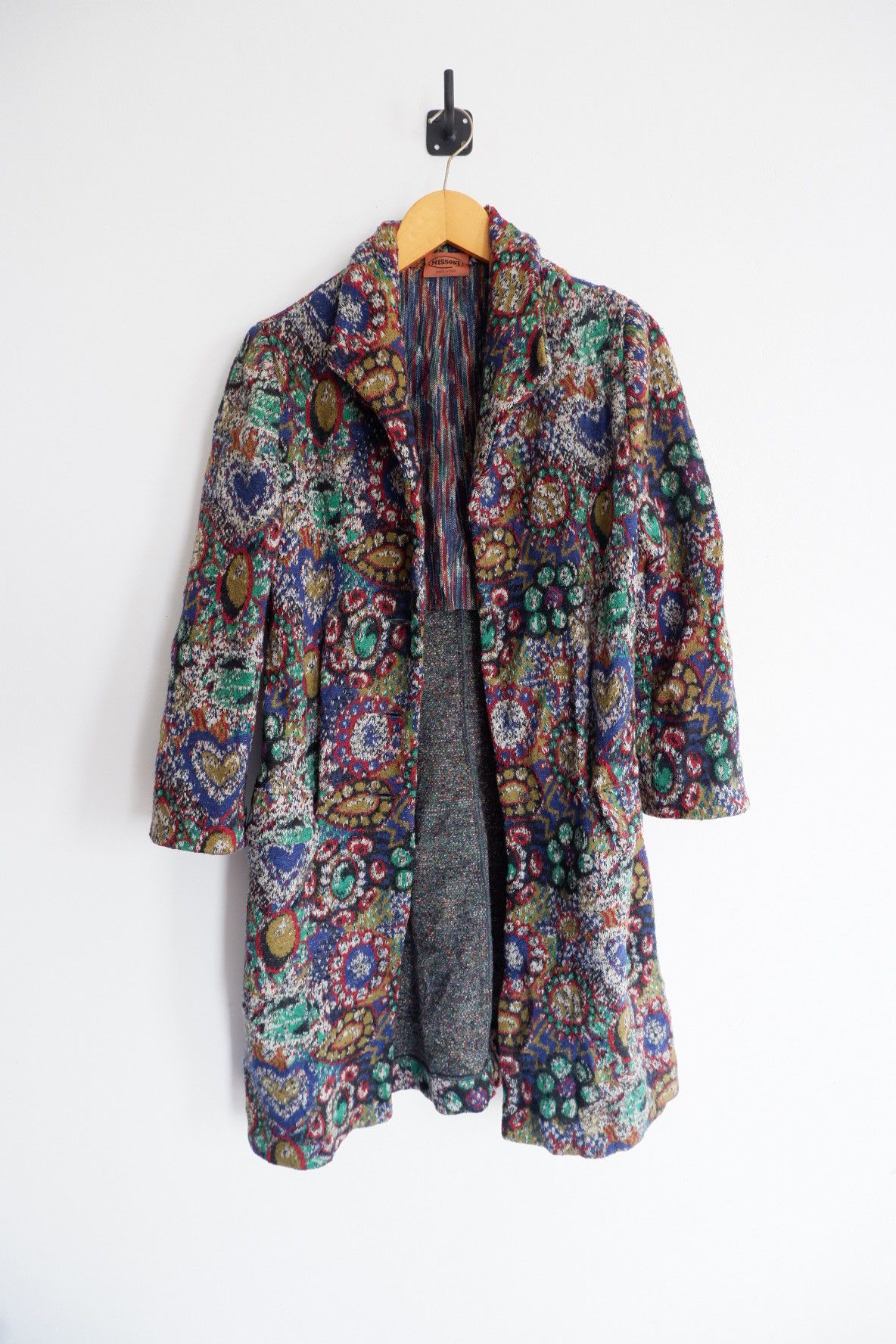Missoni Vintage MISSONI Robe Wool Knit Coat Jacket Size M / US 6-8 / IT 42-44 - 1 Thumbnail