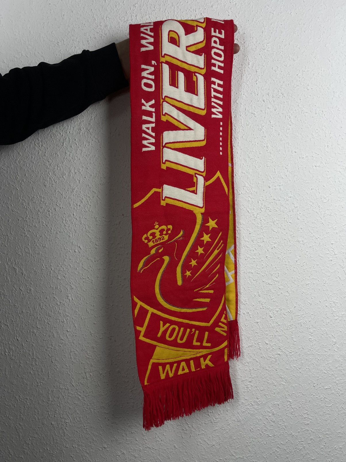 Vintage Liverpool F.C. Y2K Football Soccer Fan Scarf Size ONE SIZE - 4 Thumbnail