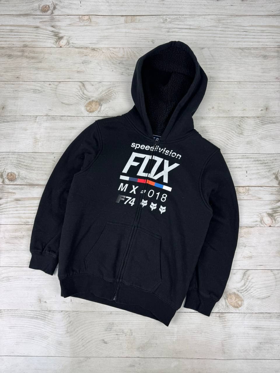 Fox Racing Vintage Fox Racing Hoodie Full Zip Sasquatch Faux Fur Lined Size US S / EU 44-46 / 1 - 1 Thumbnail