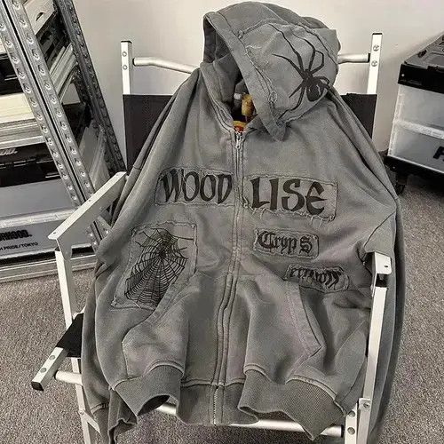 Japanese Brand Aesthetic Zipper Cardigan Hoodie Size US M / EU 48-50 / 2 - 4 Thumbnail