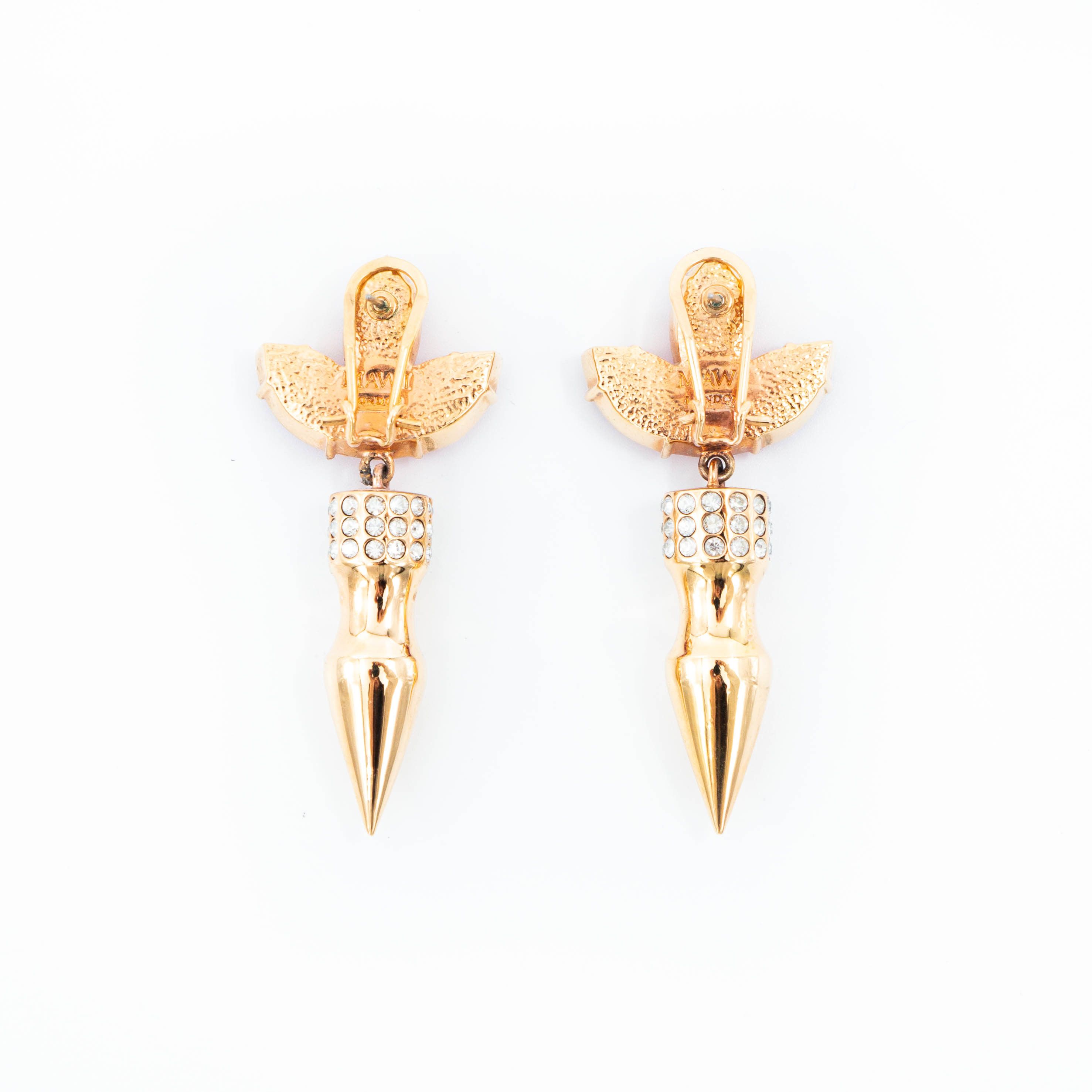 Jewelry × Vintage MAWI London Women Jewelry Earrings Pink Gold Size ONE SIZE - 2 Thumbnail