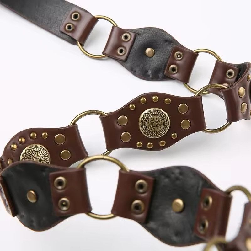 Designer × Vintage Retro Y2k Vintage Style Bohemian Metal Belt Size ONE SIZE - 10 Thumbnail
