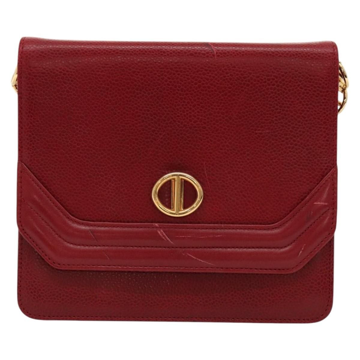 Dior DIOR Shoulder Bag Leather Gold Red Size ONE SIZE - 2 Thumbnail