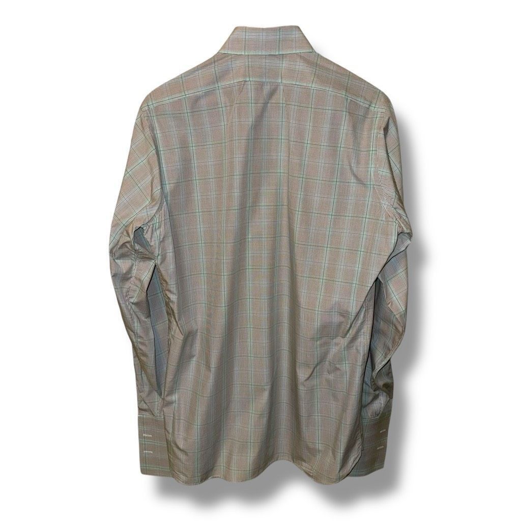 Tom James Tom James Glen Check French Cuff Made in USA Dress Shirt Siz Size US L / EU 52-54 / 3 - 7 Thumbnail
