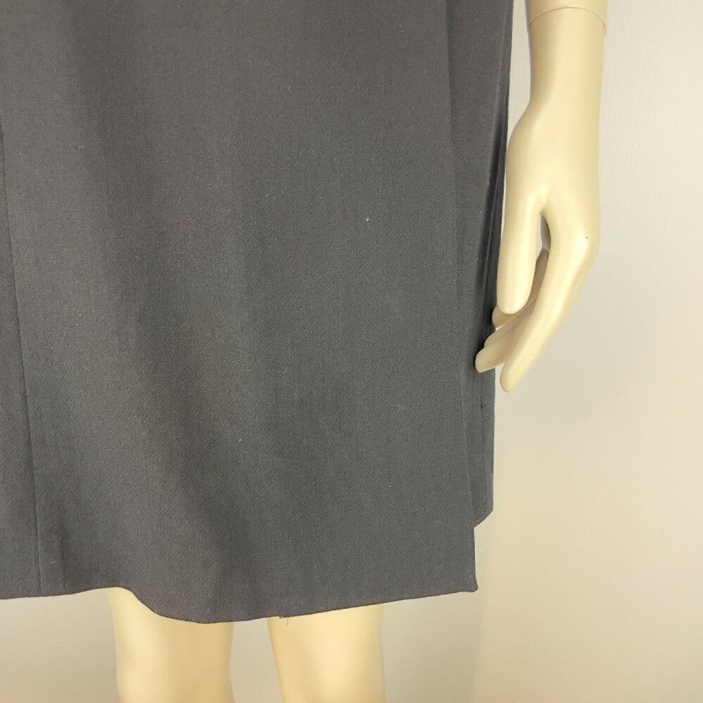 Other LIDA BADAY 100% Wool Adjustable Wrap Office Black Dress sz M Size M / US 6-8 / IT 42-44 - 14 Thumbnail
