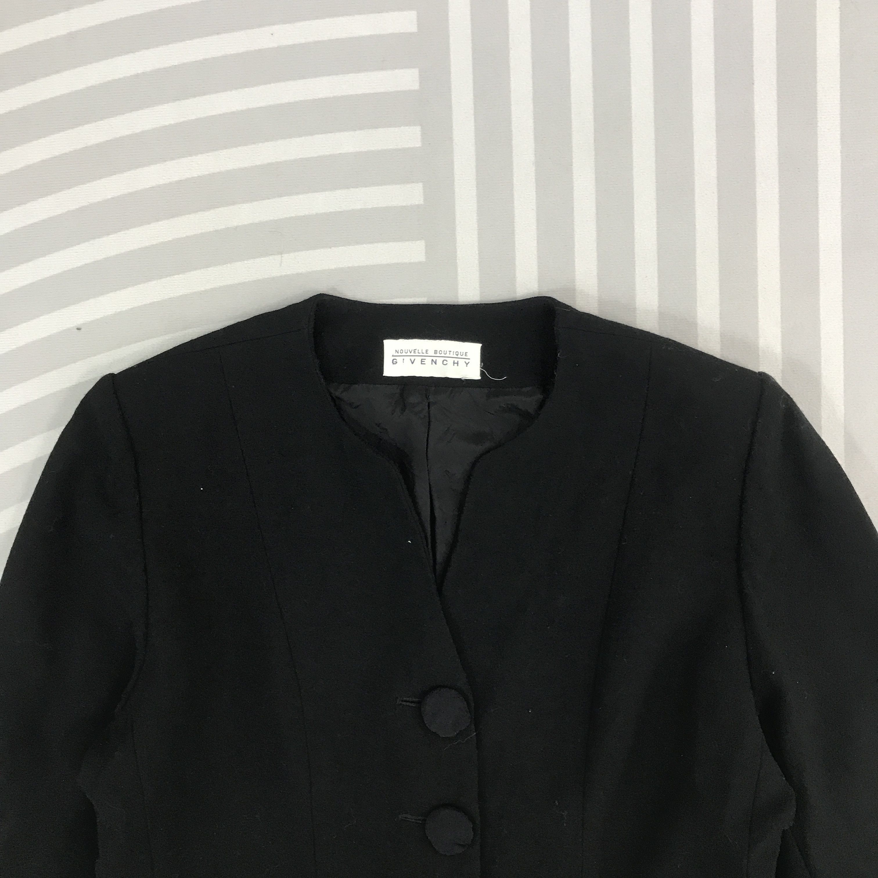 Givenchy × Vintage Vintage Givenchy Nouvelle Boutique Wool blazer Jacket Size M / US 6-8 / IT 42-44 - 2 Thumbnail