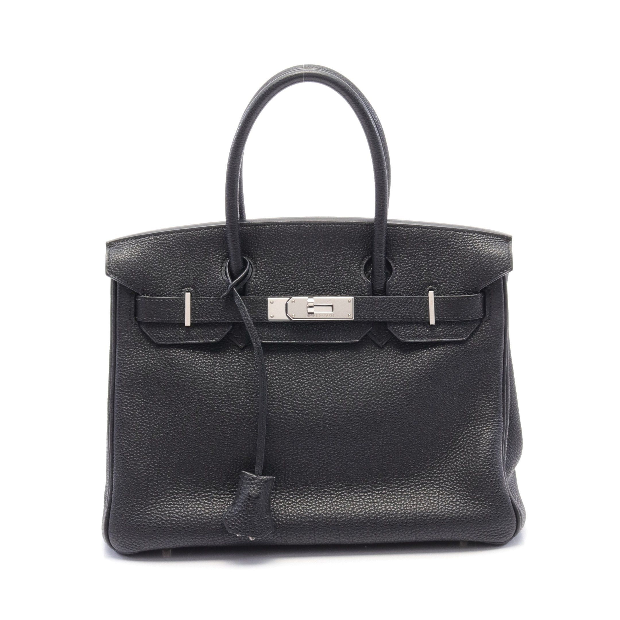 Hermes Hermes Birkin 30 Handbag Togo Black Silver Hardware □K Stamp Size ONE SIZE - 1 Thumbnail