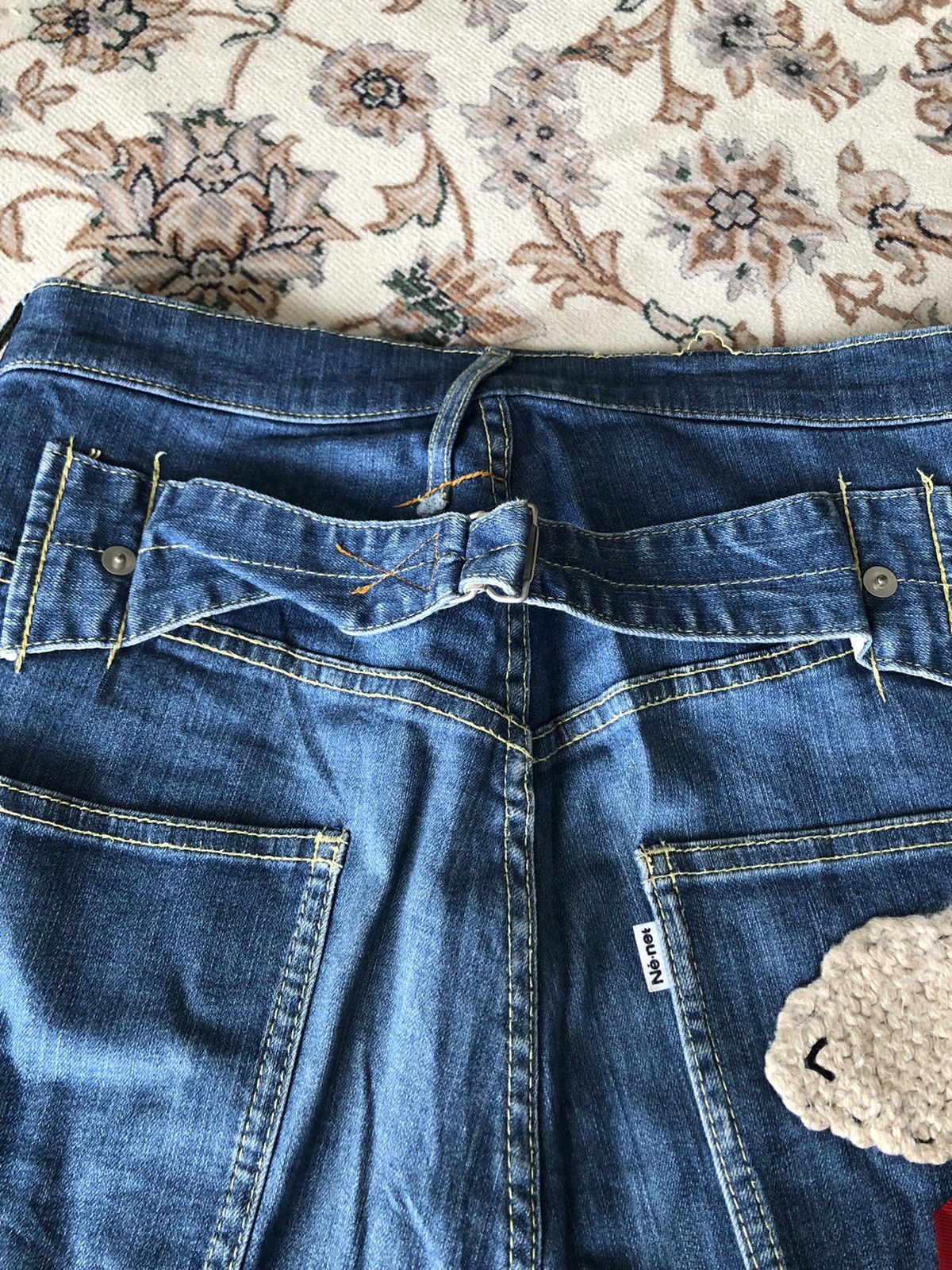 Issey Miyake × Japanese Brand × mercibeaucoup NE NET BUCKLE BACK JEANS Size US 32 / EU 48 - 5 Thumbnail