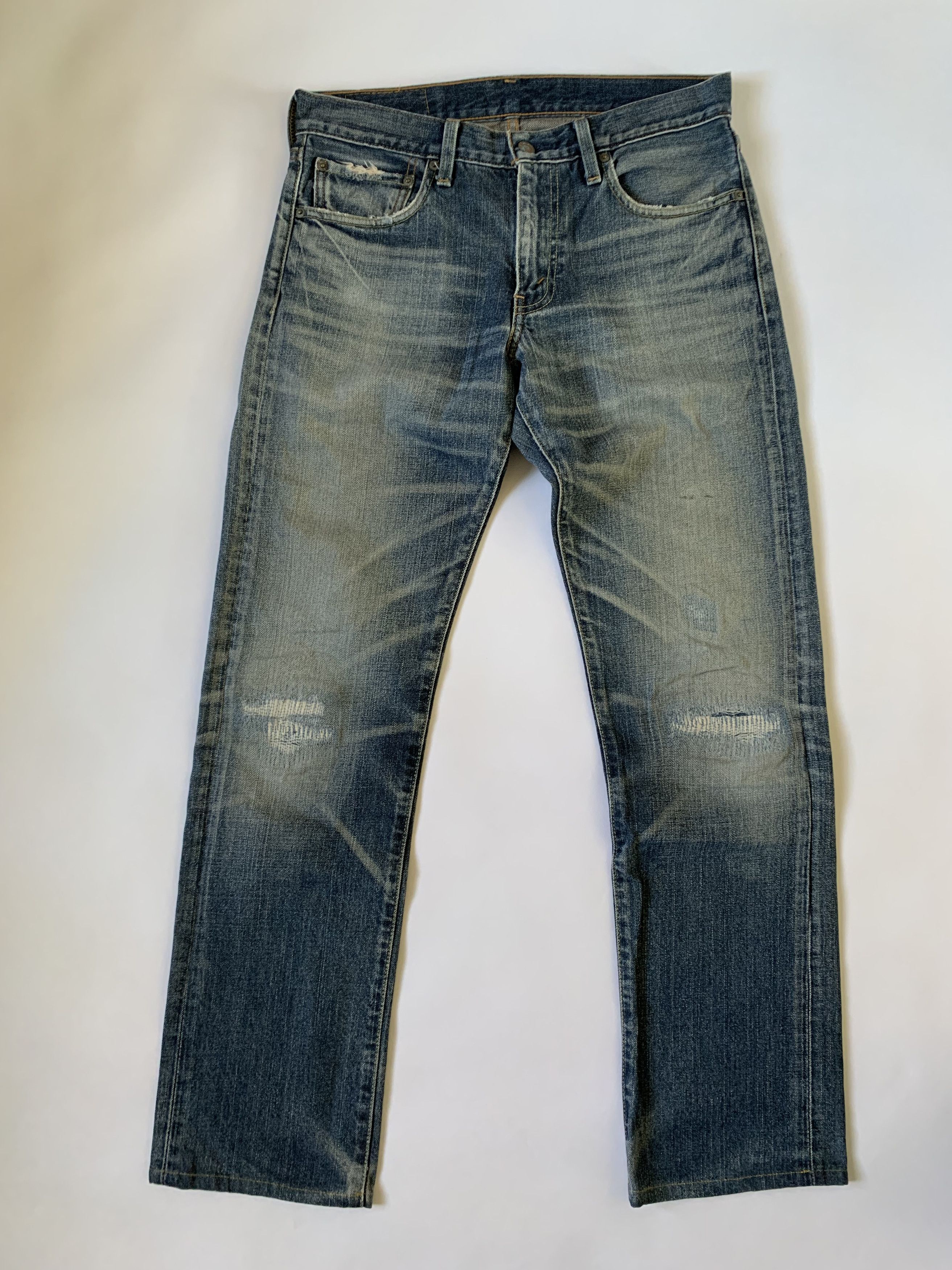 Levi’s repaired 505 denim