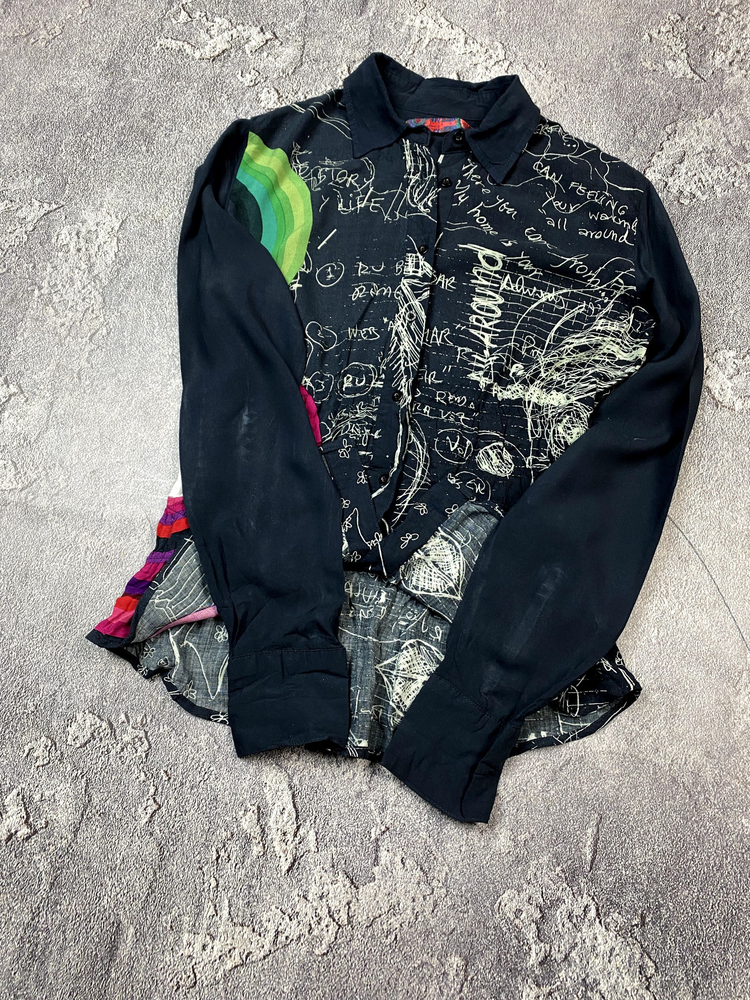 Desigual Avant Garde Desigual Ladies Art Floral Shirt Size M / US 6-8 / IT 42-44 - 6 Thumbnail