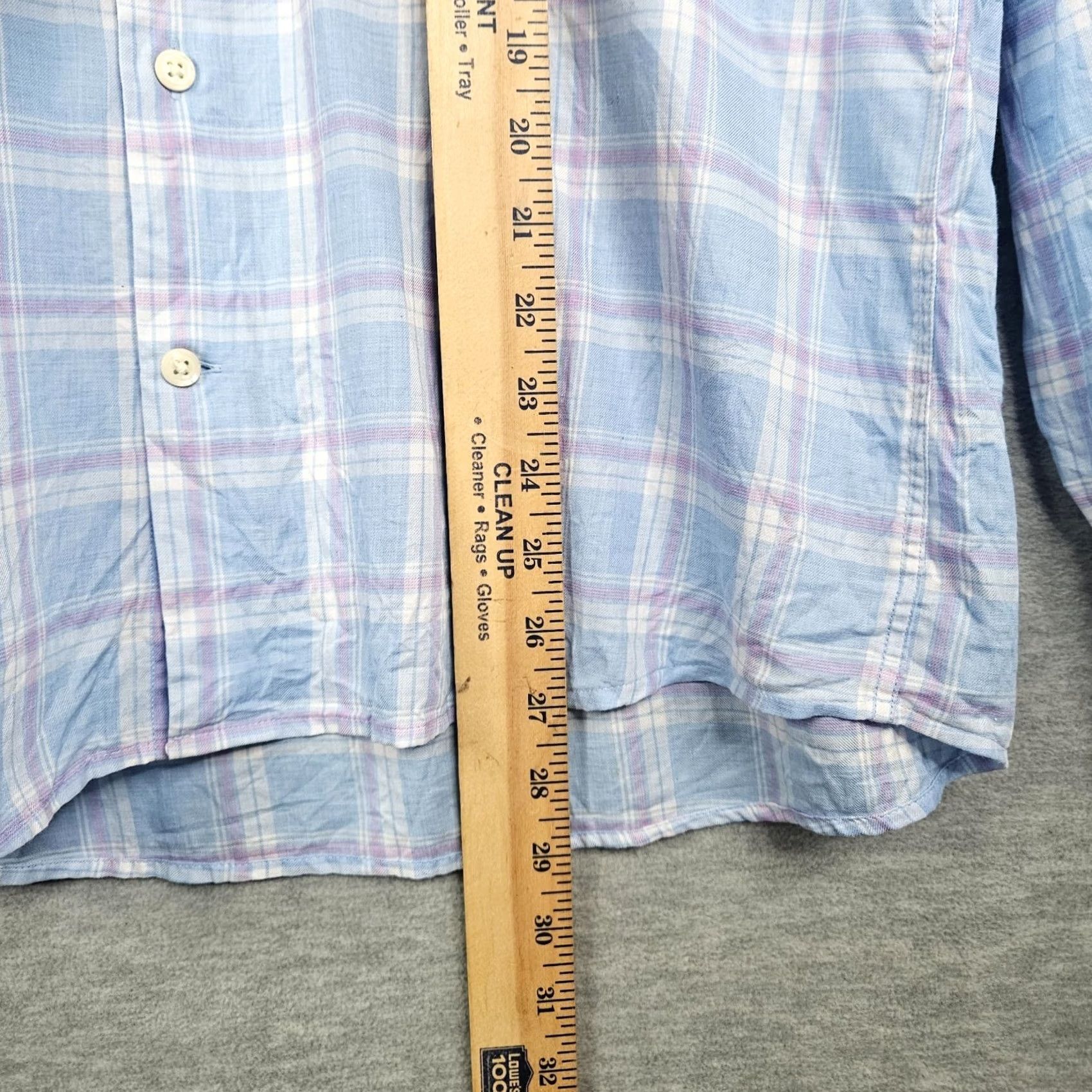 Peter Millar Peter Millar Kenton Shirt Button-Up Plaid Blue White M Men Regular Size Size US M / EU 48-50 / 2 - 3 Thumbnail