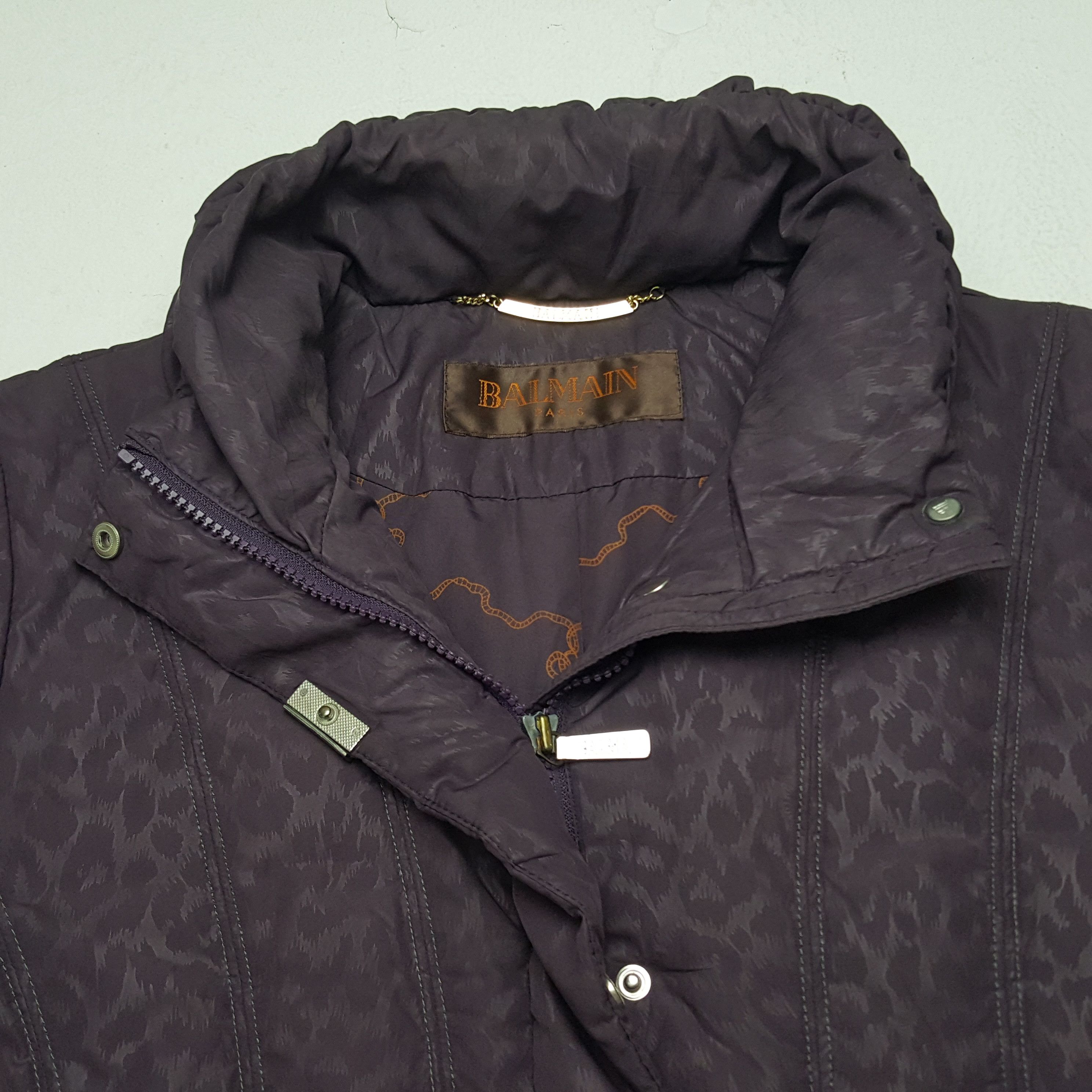 Balmain × Vintage Vintage Balmain Leopard Winter Puffer Jacket Size US M / EU 48-50 / 2 - 4 Thumbnail