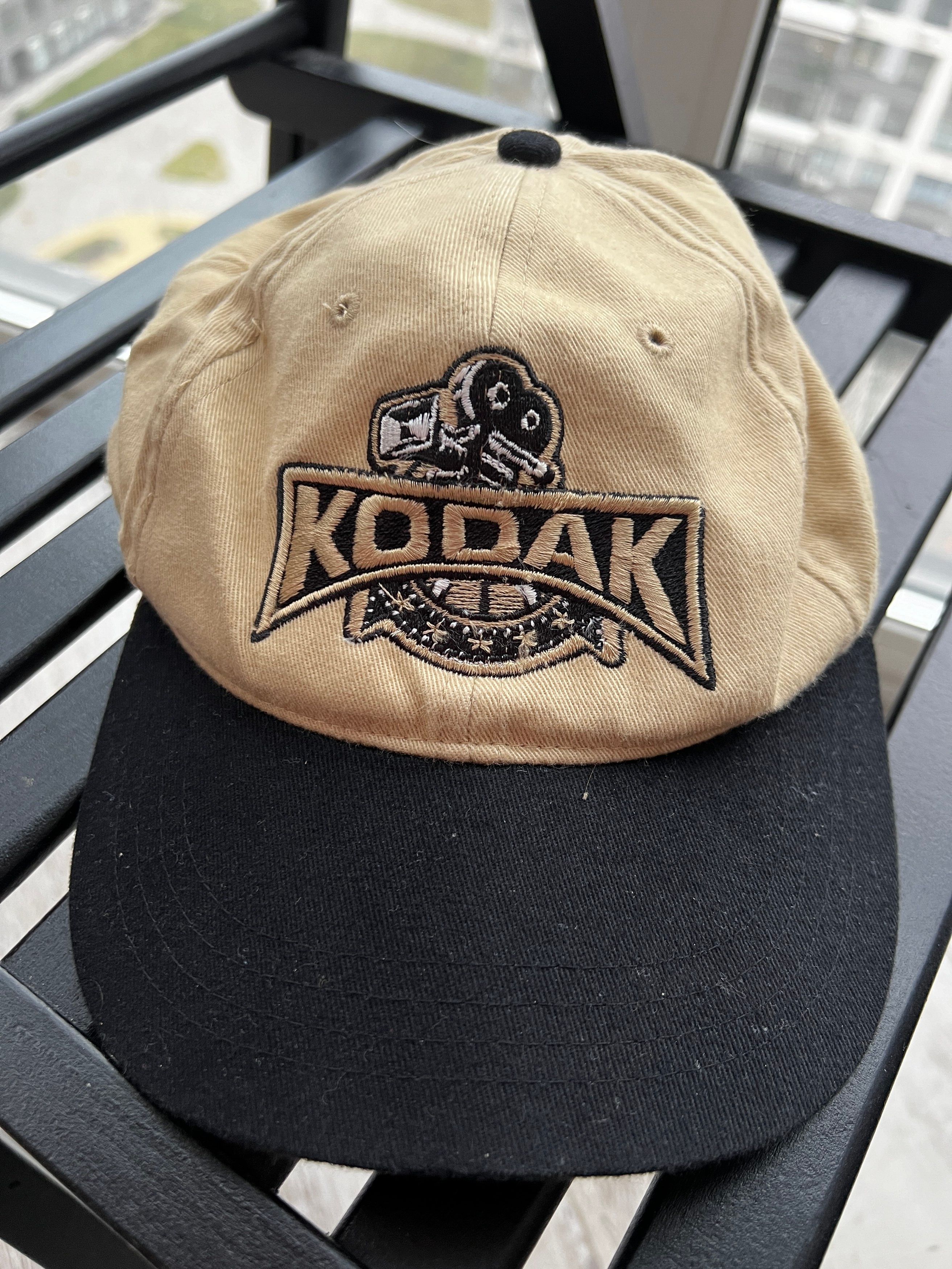 Pre-owned Kodak X Movie Vintage Kodak Film Movie Cap Hat In Beige