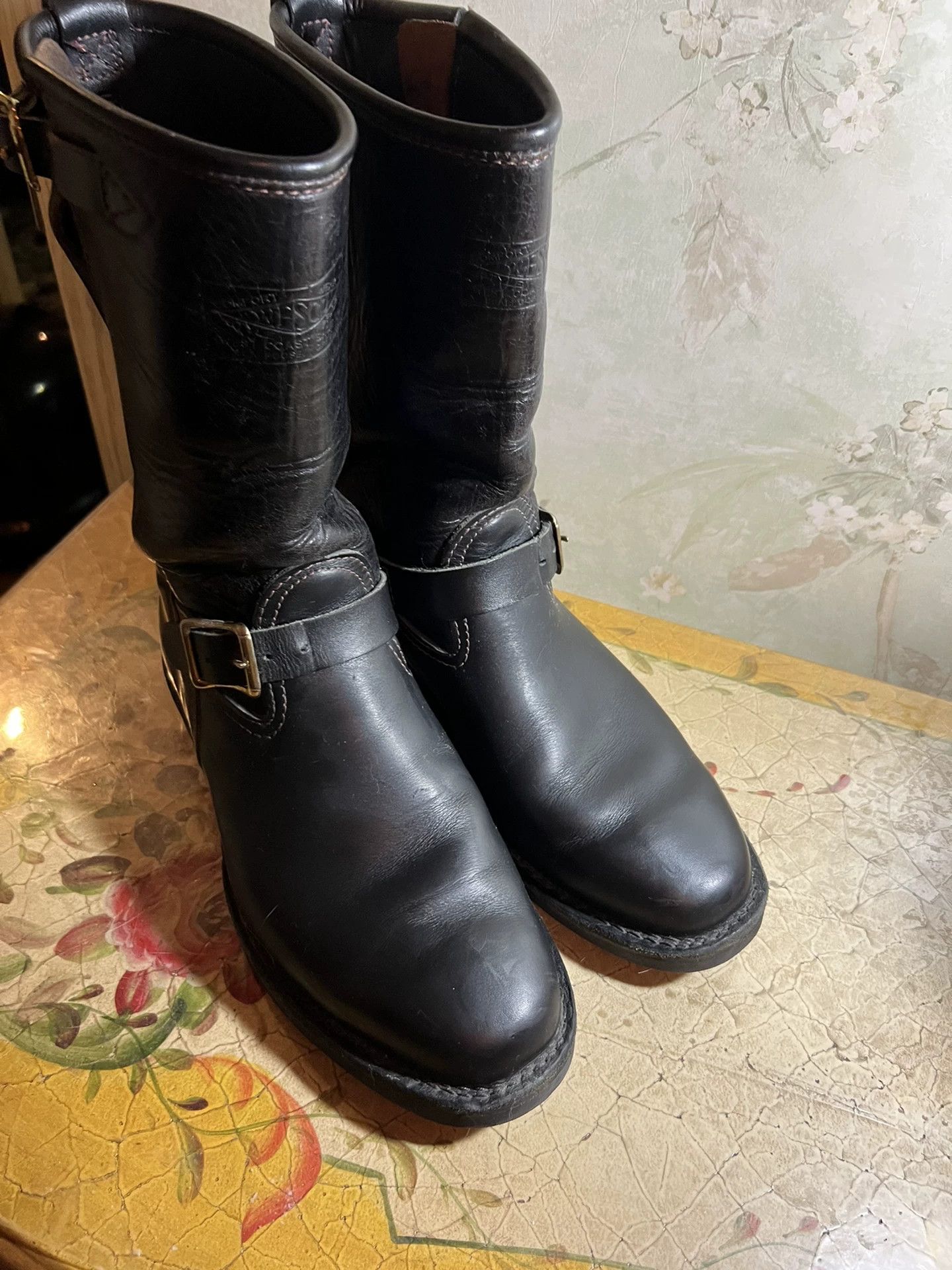 WESCO Wesco Cycle Boss Black Leather Boots Size US 9 / EU 42 - 1 Thumbnail