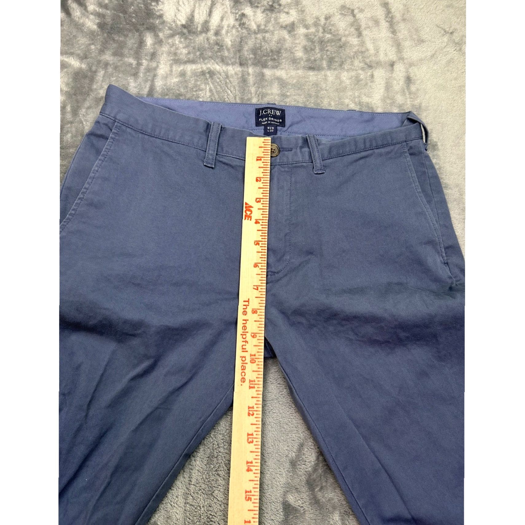 J.Crew J. Crew Chino Pants Blue Slim Fit Mens 29x32 Flex Driggs Casual Business Pockets Button Fly Size US 29 - 7 Thumbnail