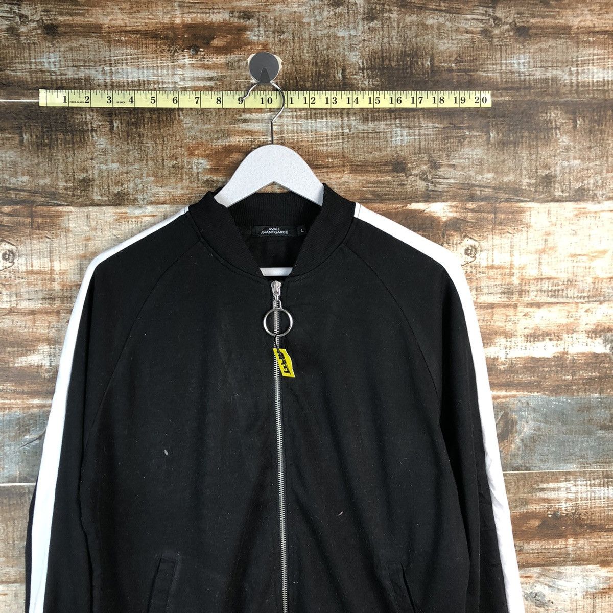 Japanese Brand × Vintage Avail Avant Garde Black Sweather #A1927 Size US L / EU 52-54 / 3 - 5 Thumbnail