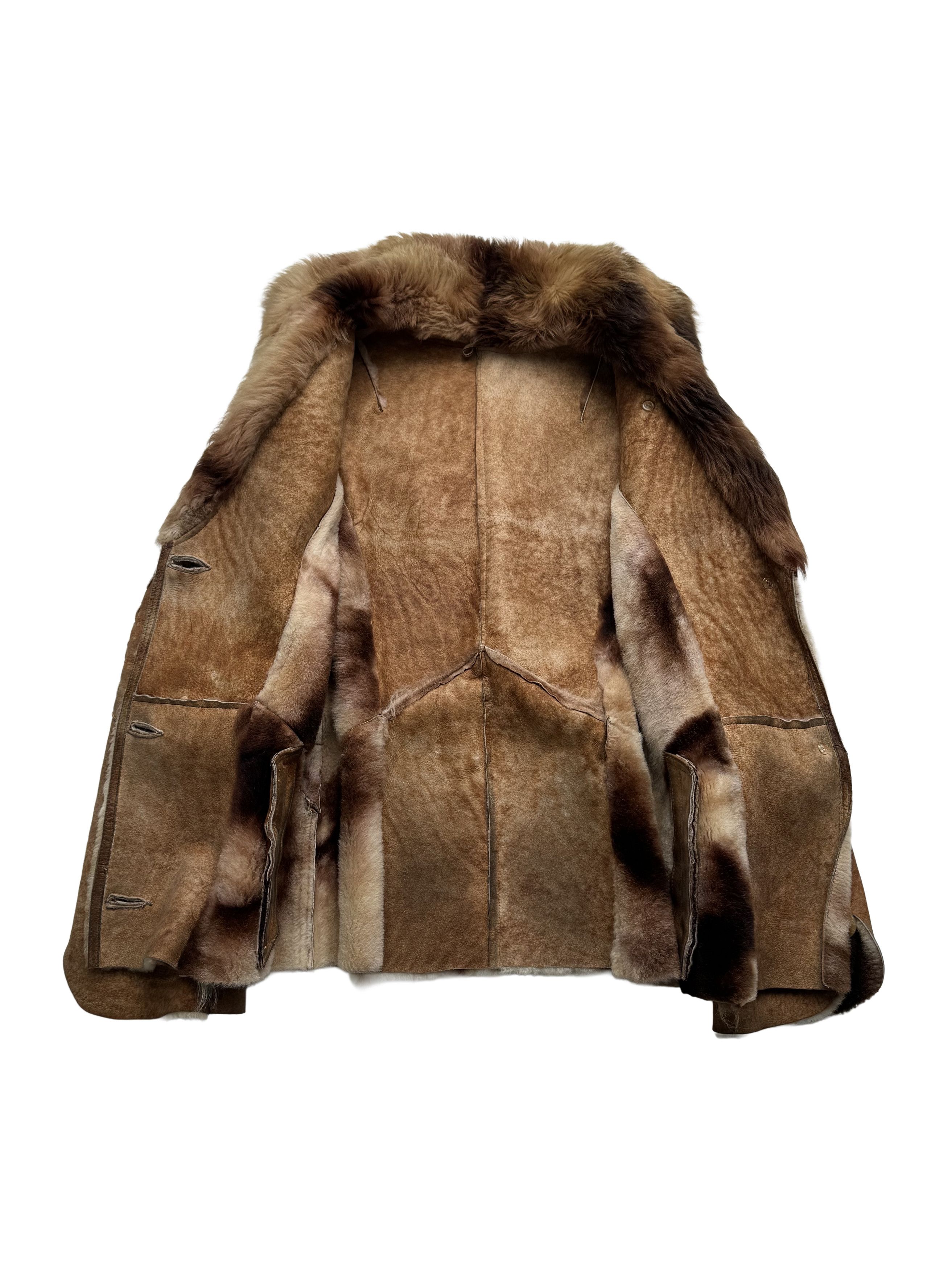 Japanese Brand Vintage Hooded Real Sheepskin Jacket With Belt Size S / US 4 / IT 40 - 13 Thumbnail