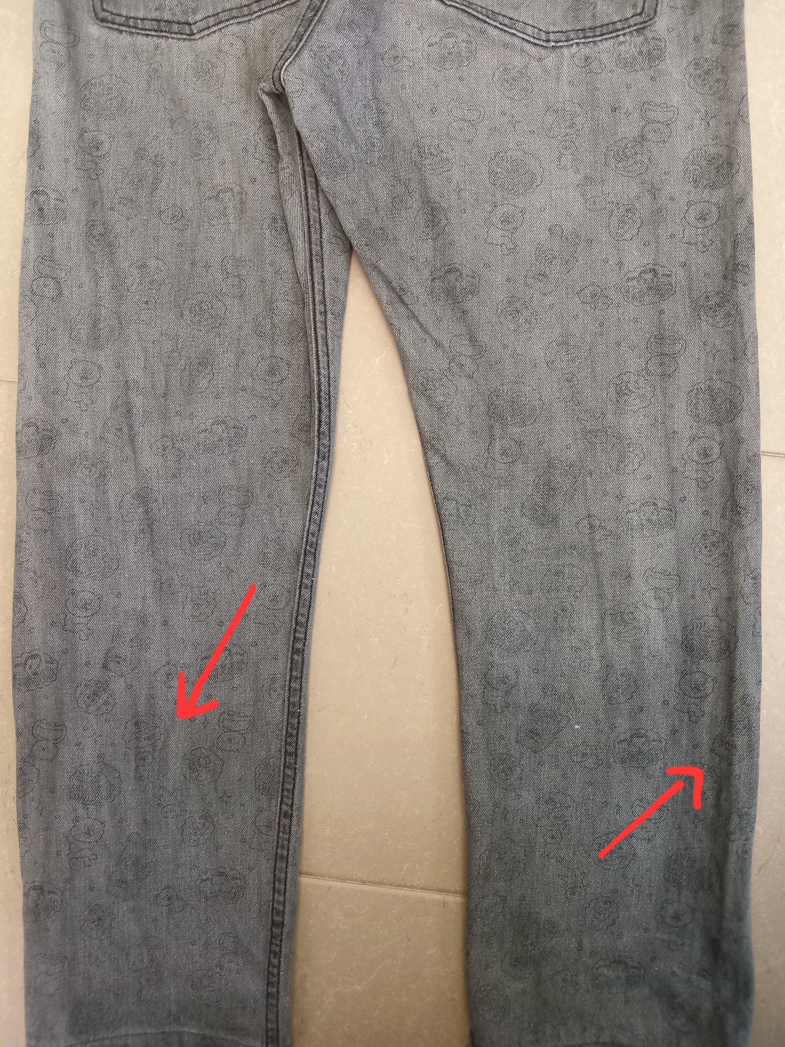 Issey Miyake × Japanese Brand × Ne-Net NE-NET x Suzuki Hiroyuki Japanese Printed Faded Jeans Size US 31 - 13 Thumbnail