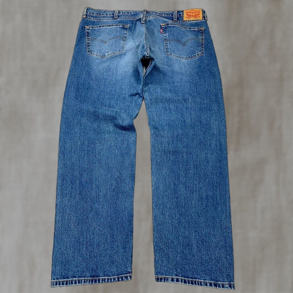 Levi's Levi's 505 Jeans Men Regular Stone Wash Blue 40x32 Straight Fit Denim Waist 40 Inseam 32 Pockets Zip Button Size US 40 / EU 56 - 1 Thumbnail
