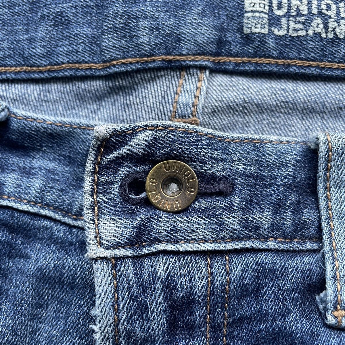 Japanese Brand Vintage Selvedge Japanese Distressed Faded Jeans Denim Pants Size US 33 - 6 Thumbnail