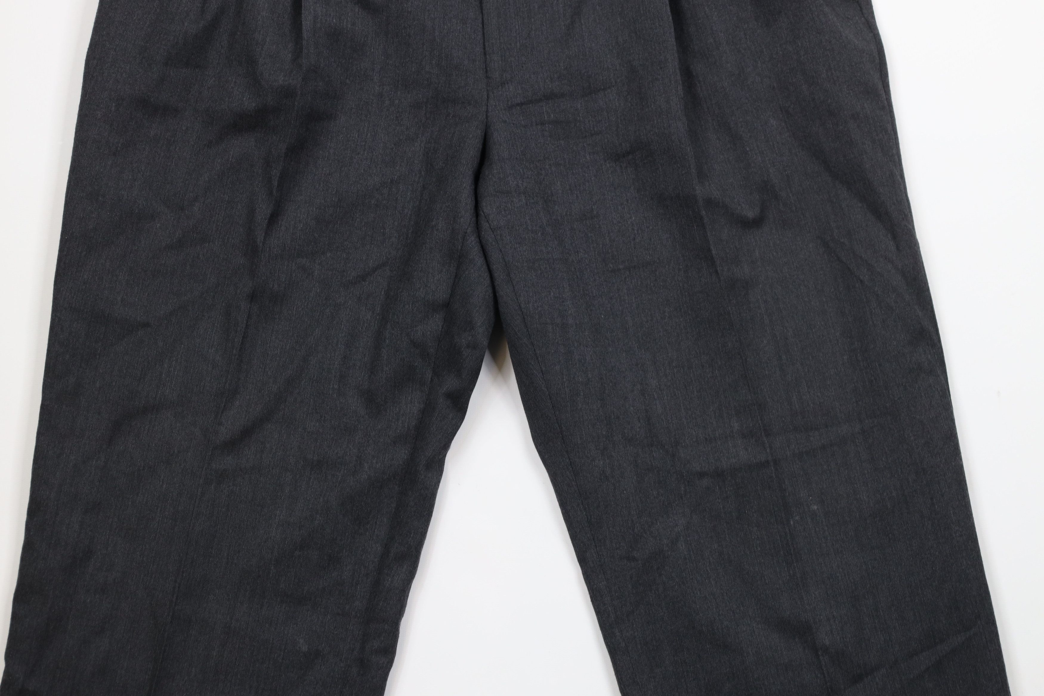 Vintage Vintage 90s Streetwear Cashmere Wide Leg Chino Pants Gray Size US 38 / EU 54 - 3 Thumbnail
